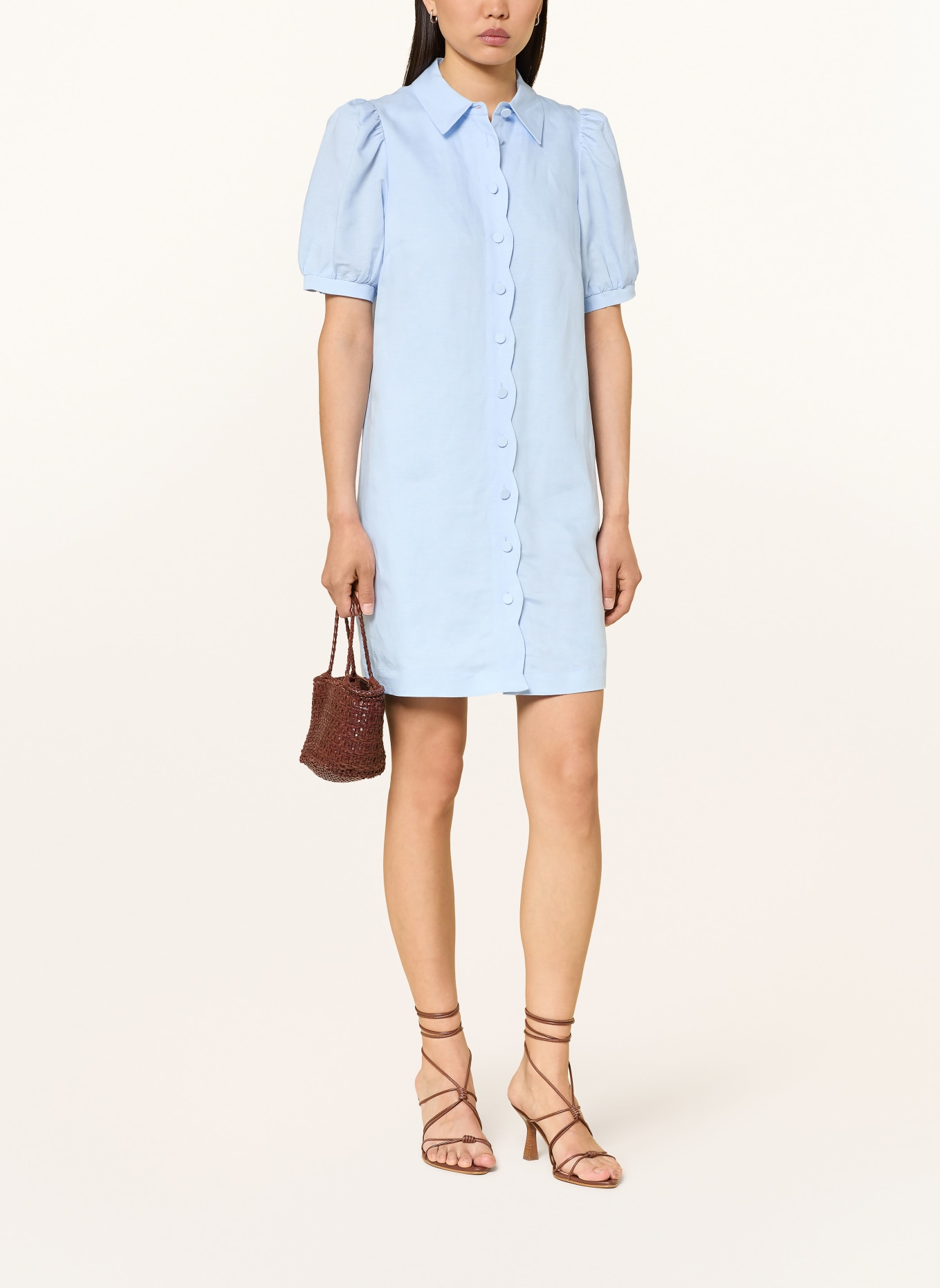 Phase Eight Hemdblusenkleid CANDICE mi Leinen: HELLBLAU