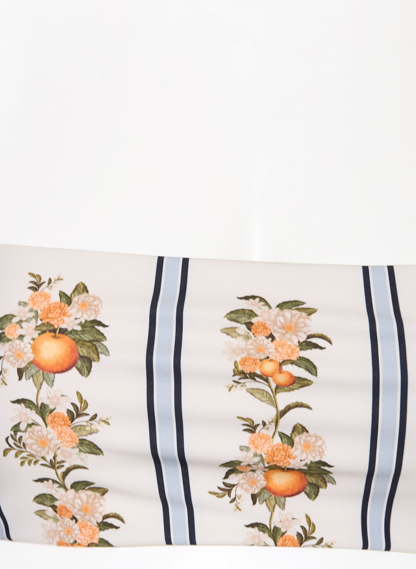 Agua by Agua Bendita Bandeau-Bikini-Top PRIMAVERA VALLE: CREME / BLAUGRAU / ORANGE