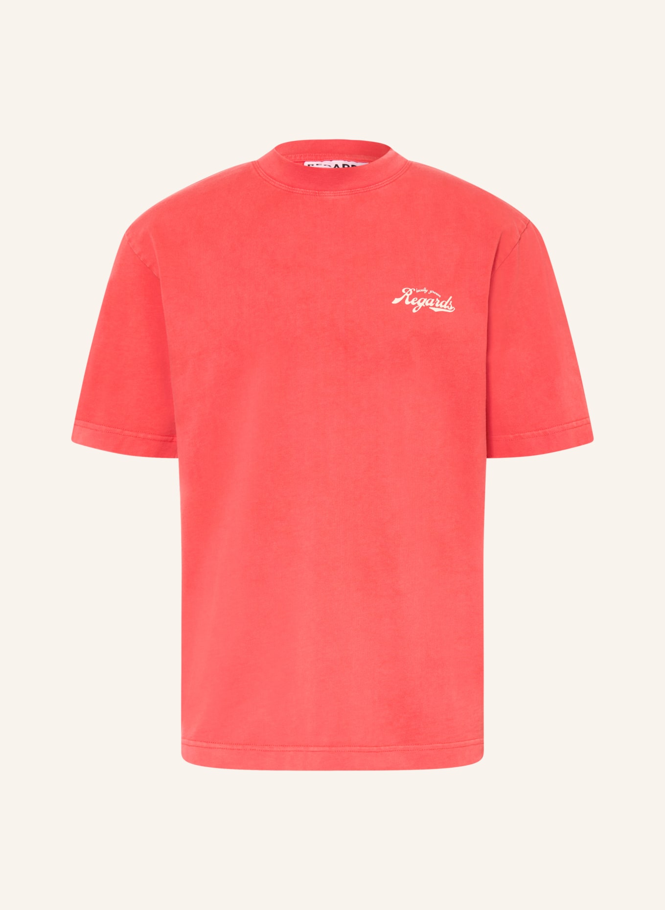 REGARDS T-Shirt: HELLROT / WEISS