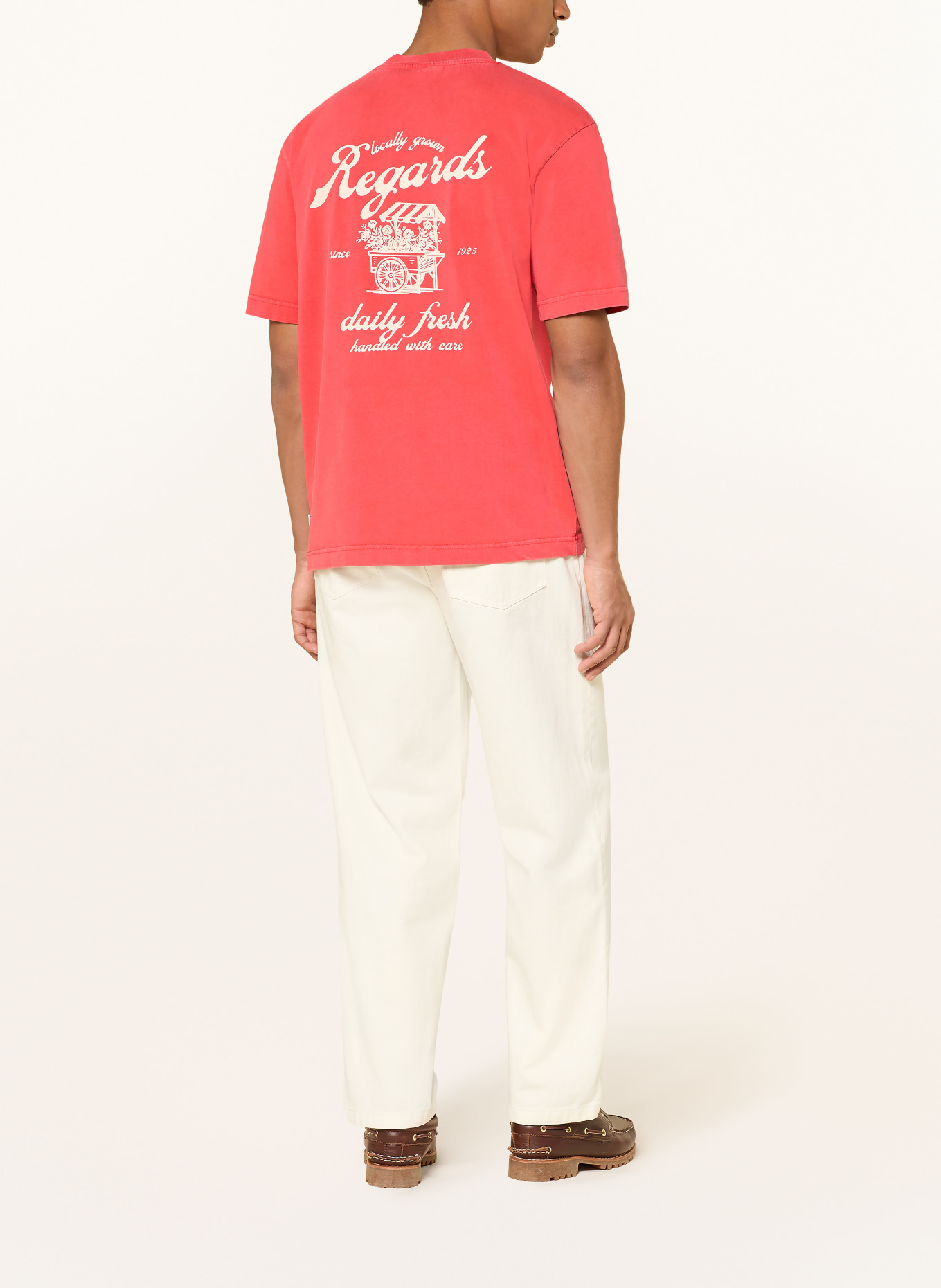 REGARDS T-Shirt: HELLROT / WEISS