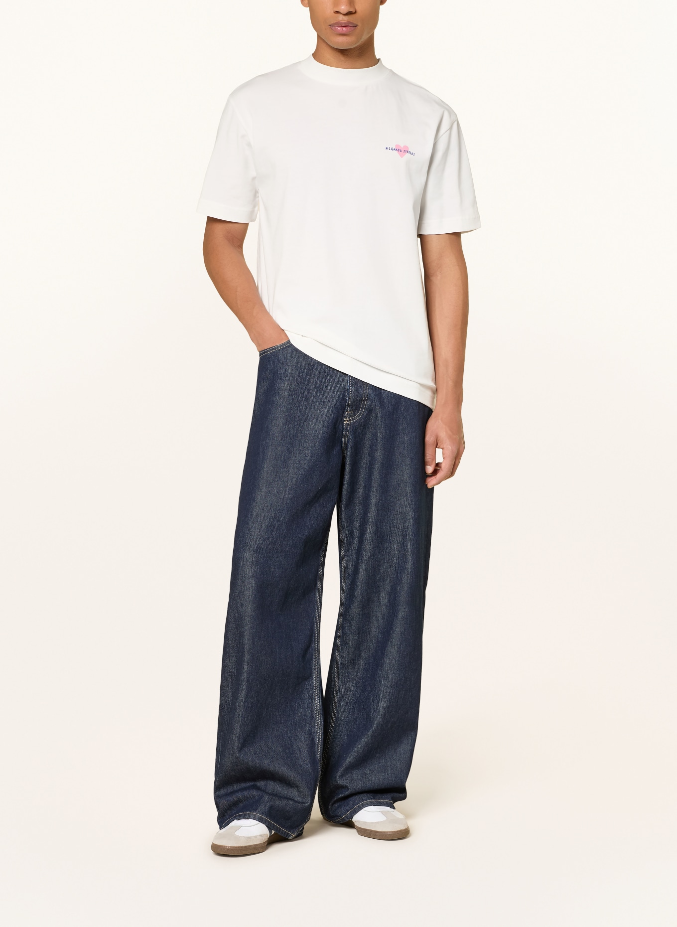 REGARDS T-Shirt: WEISS / ROSA / BLAU