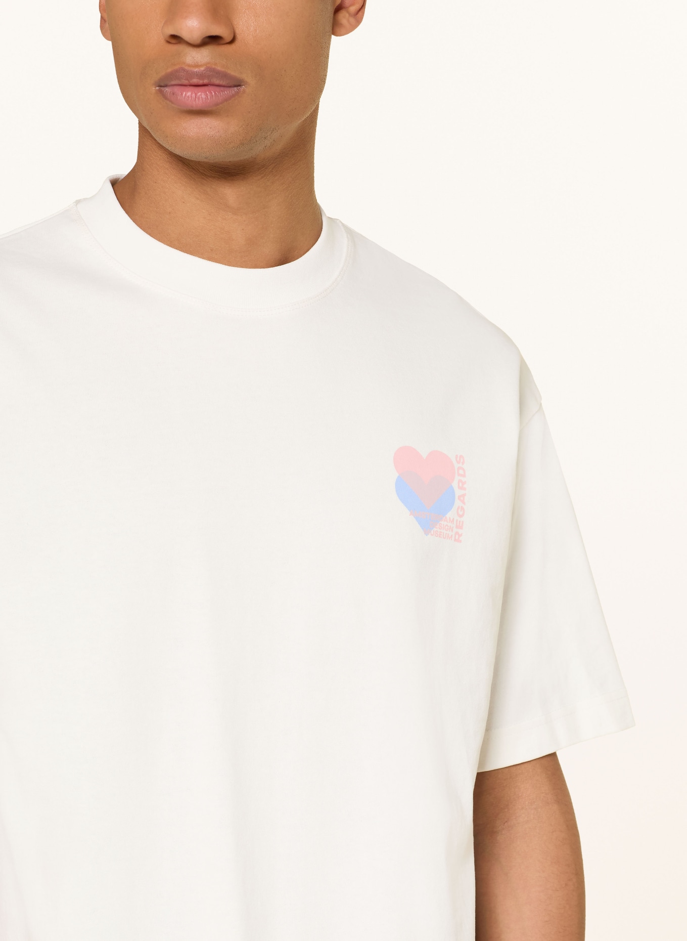 REGARDS T-Shirt: WEISS / ROSA / HELLGELB