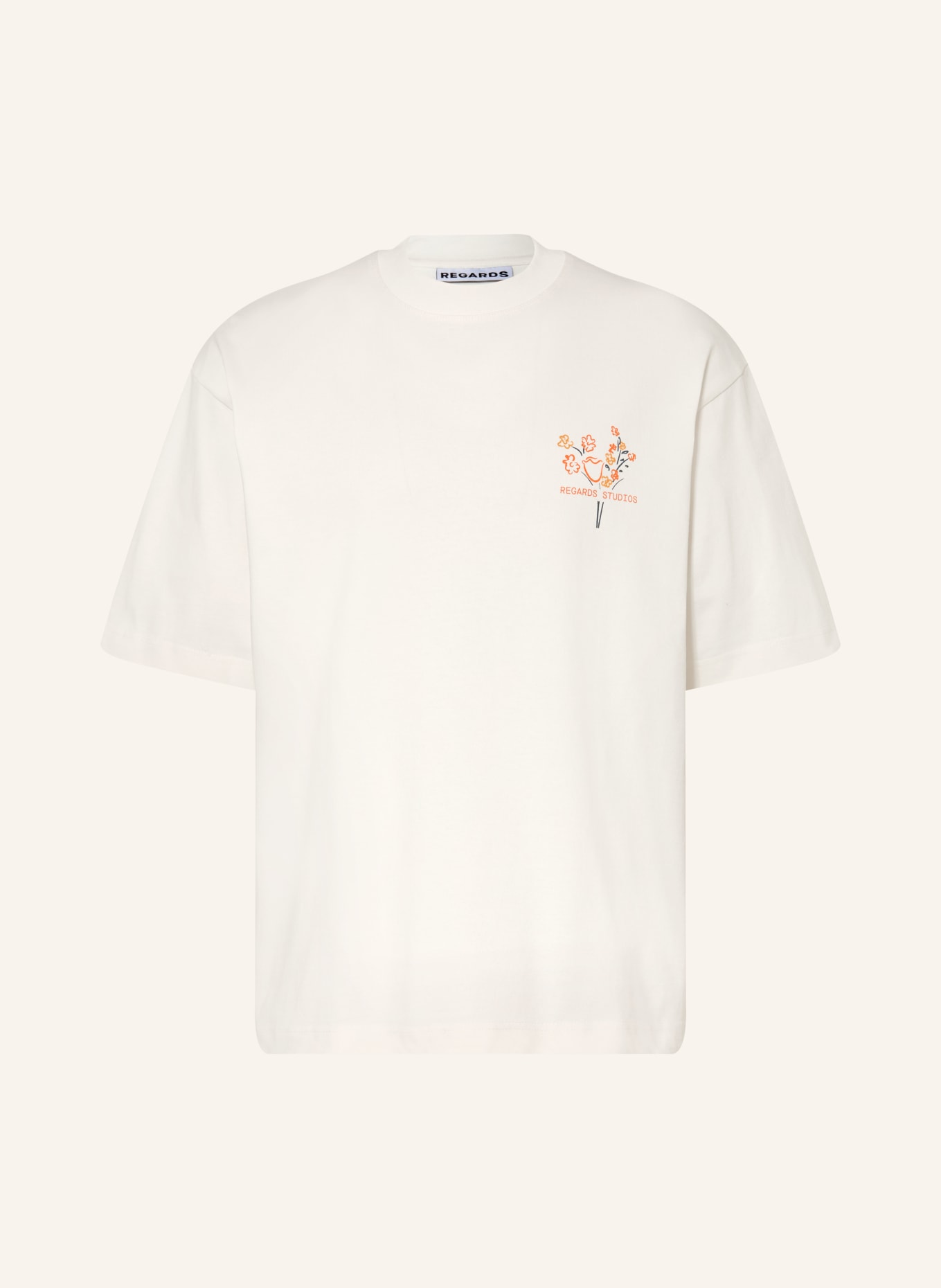 REGARDS T-Shirt BOUQUET: WEISS / ORANGE / GELB