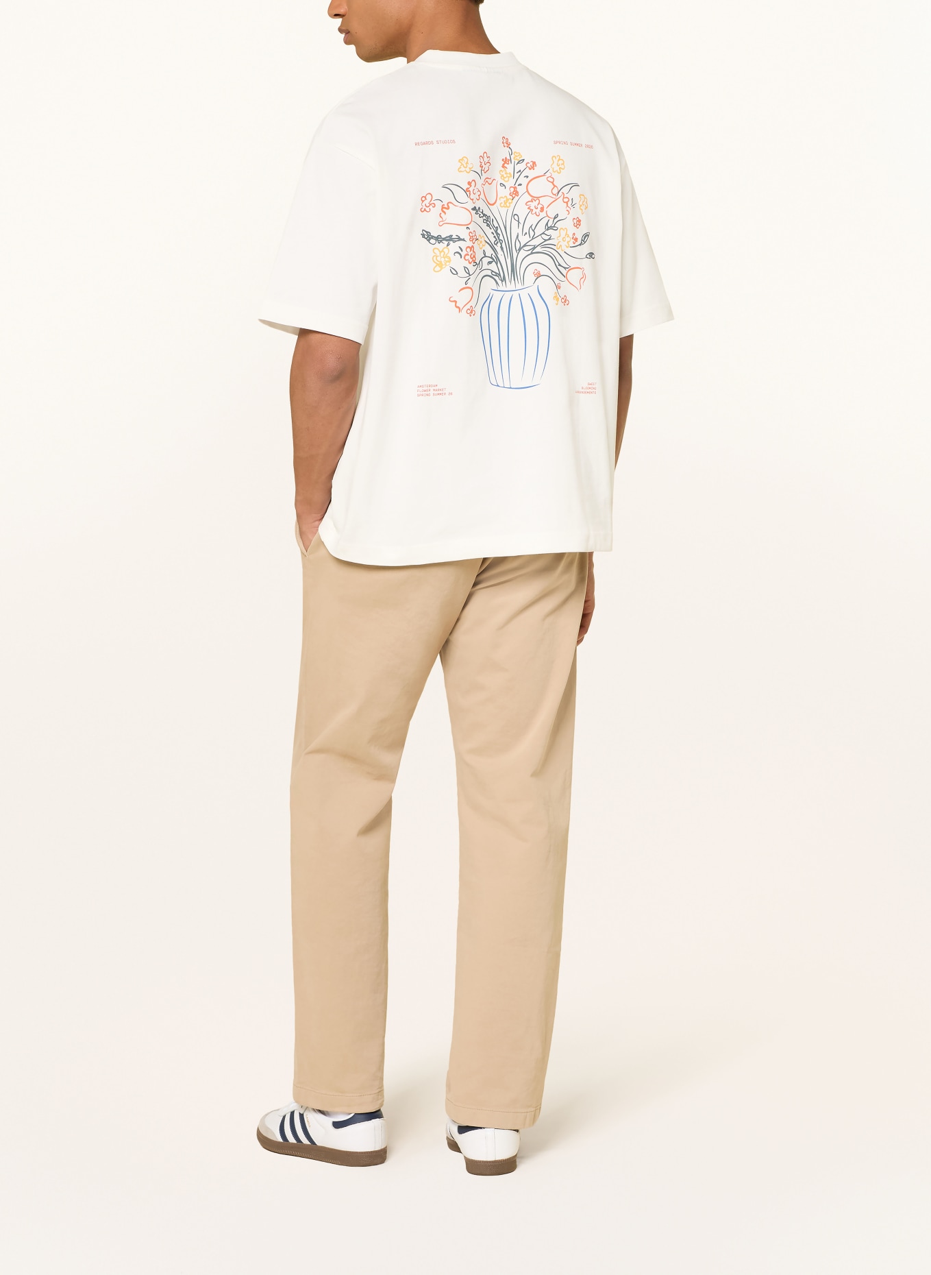 REGARDS T-Shirt BOUQUET: WEISS / ORANGE / GELB