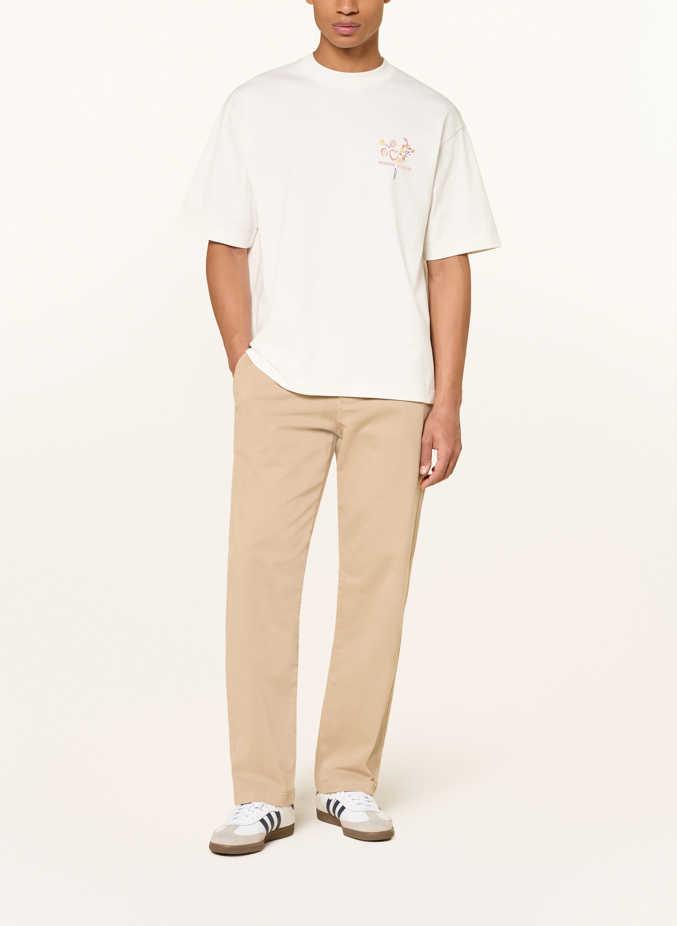 REGARDS T-Shirt BOUQUET: WEISS / ORANGE / GELB