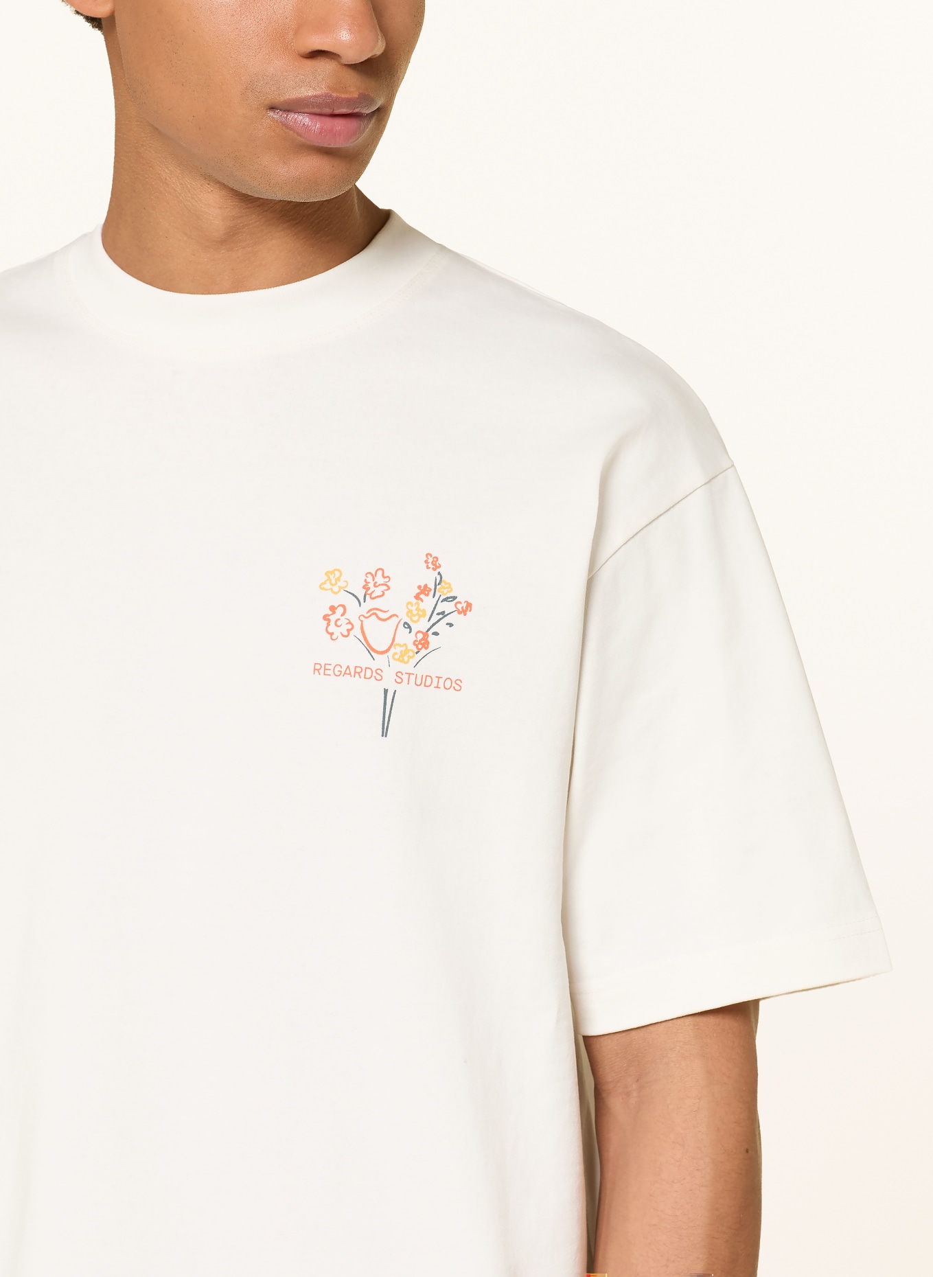 REGARDS T-Shirt BOUQUET: WEISS / ORANGE / GELB