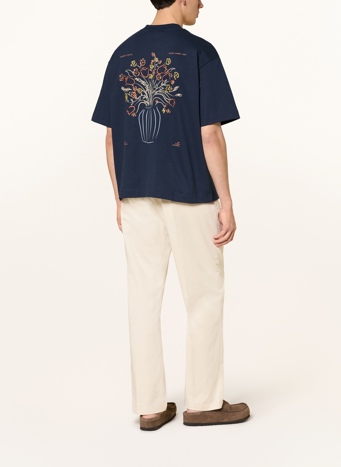 REGARDS T-Shirt BOUQUET: DUNKELBLAU / ORANGE / GELB