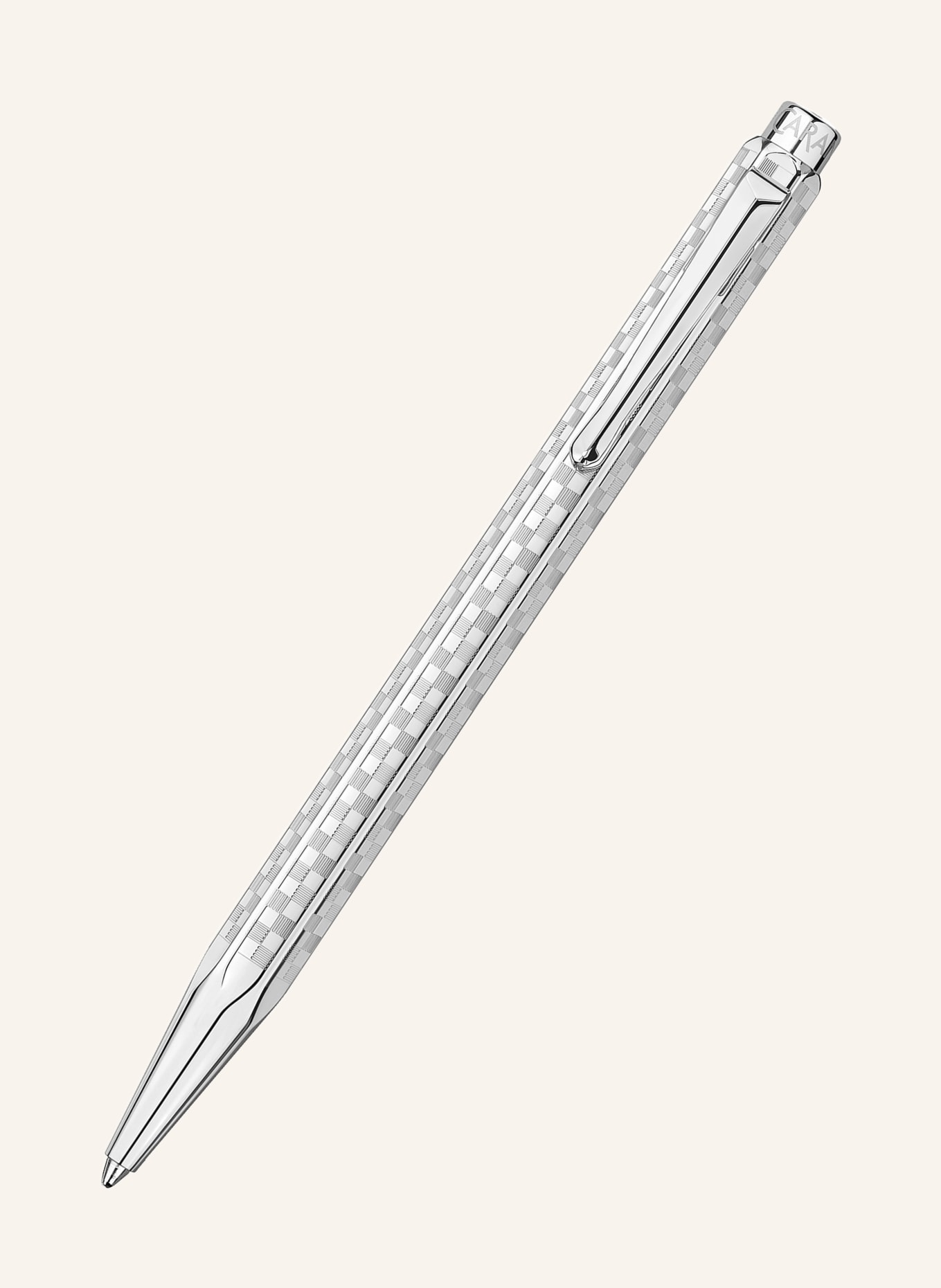 CARAN d'ACHE ECRIDOR Push-Button Ballpoint Pen: SILVER