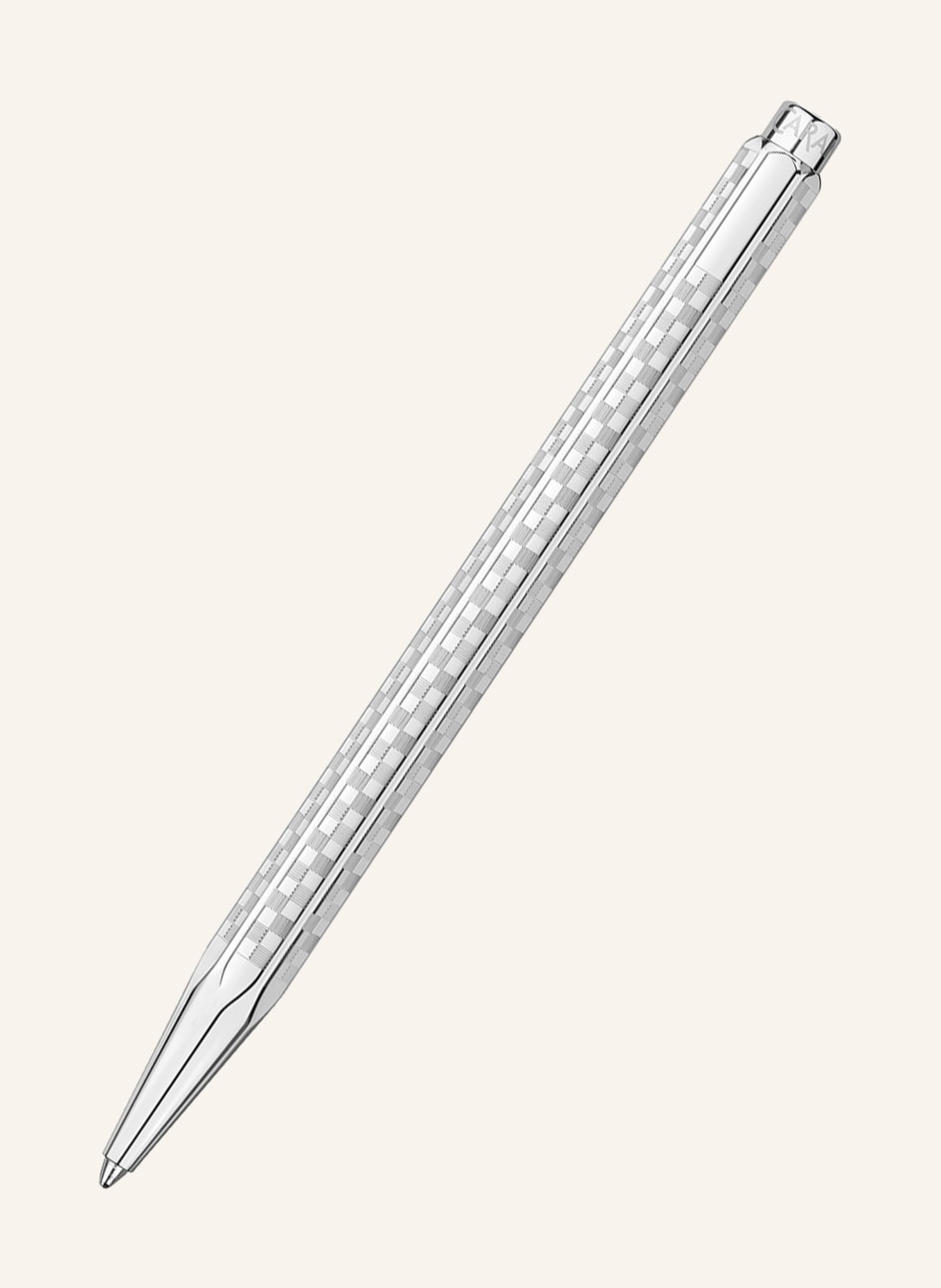CARAN d'ACHE ECRIDOR Push-Button Ballpoint Pen: SILVER