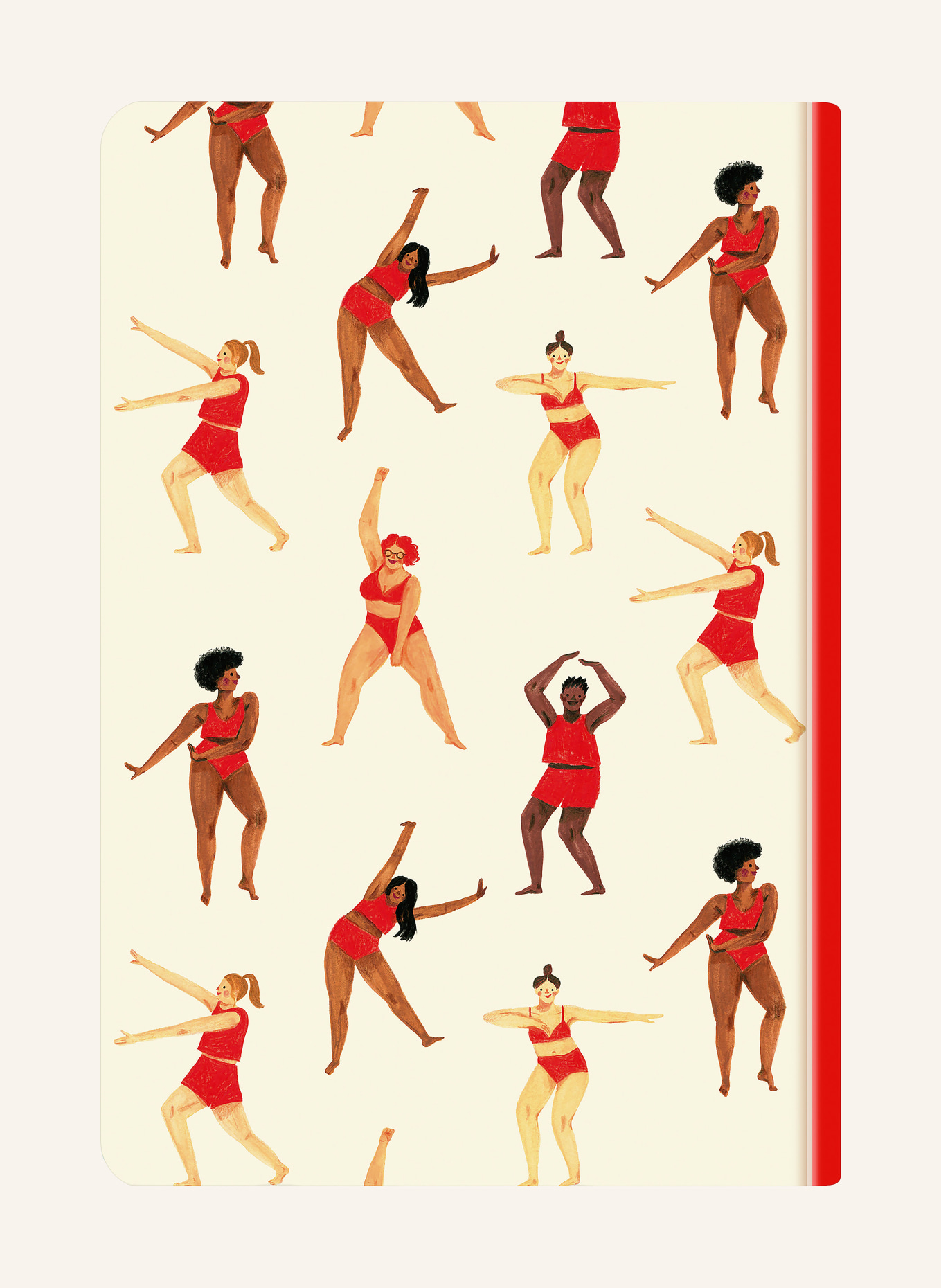 CARAN d'ACHE Malbuch NINA COSFORD: CREME / DUNKELBRAUN / ROT