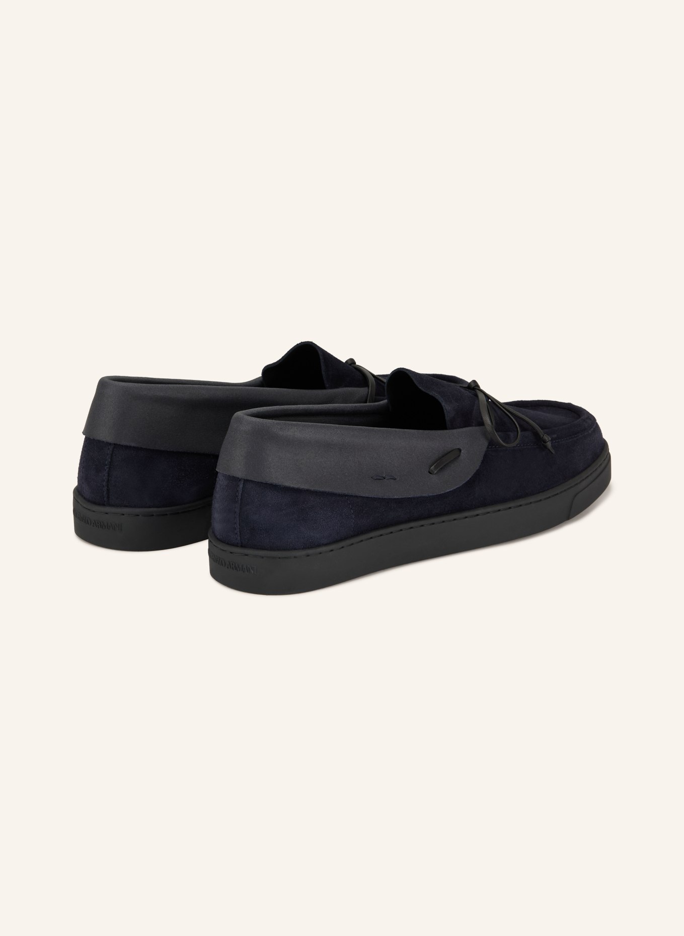 GIORGIO ARMANI Loafers: DARK BLUE / BLACK