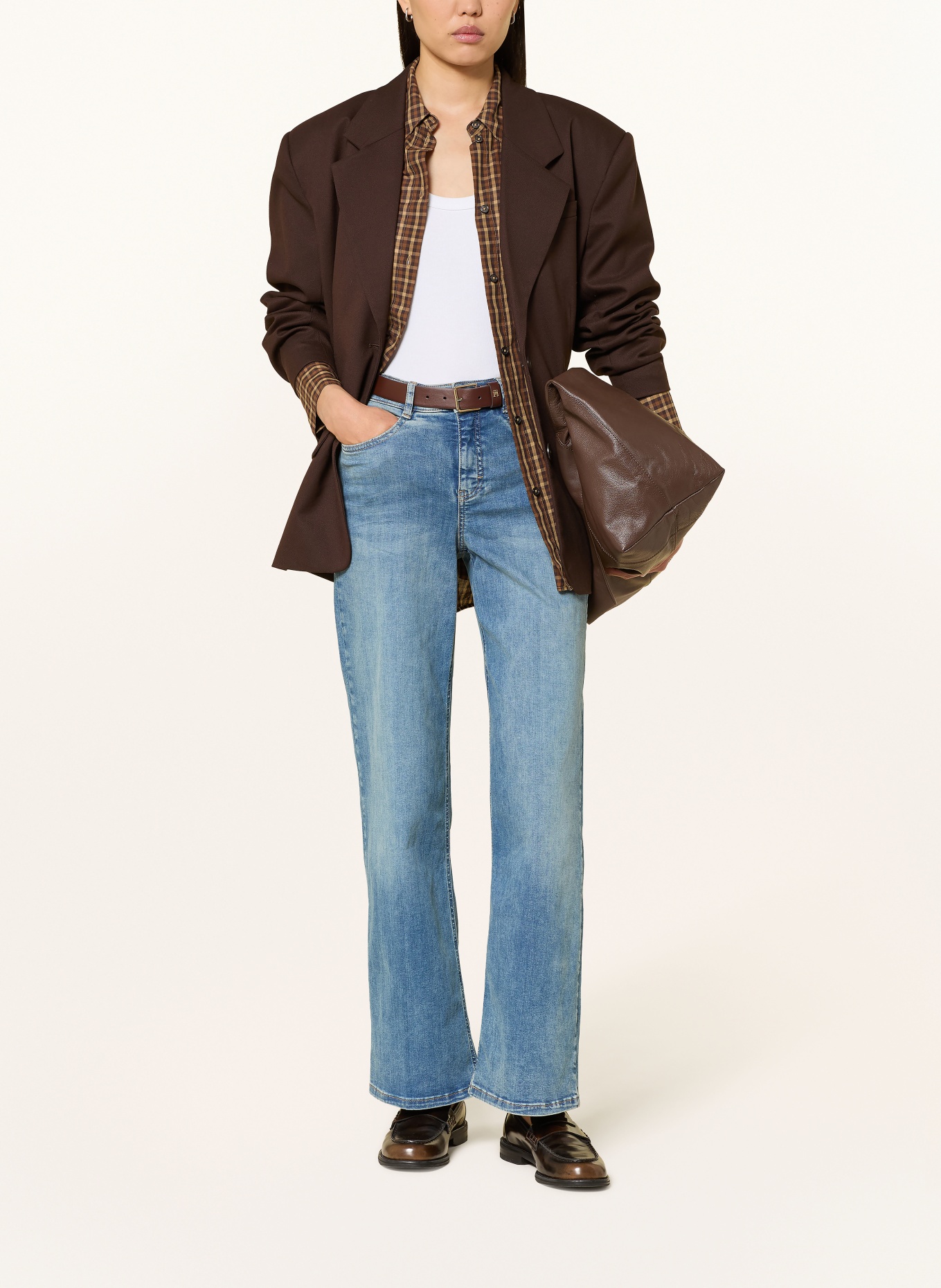 OPUS PANTS Jean à jambes larges MELLY MODERN: 70190 mid blue