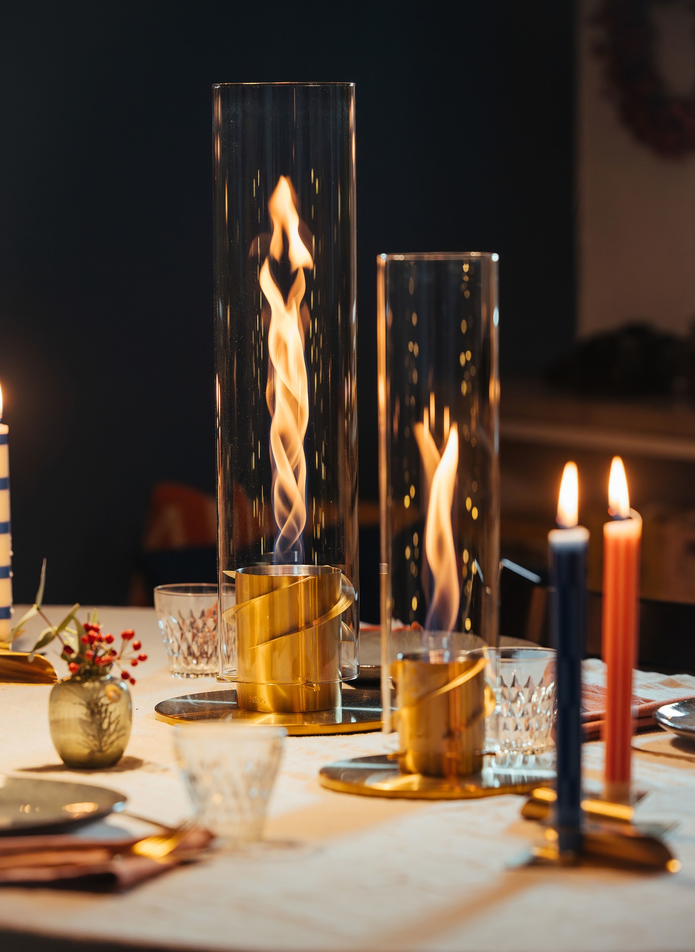 höfats SPIN 1200 Table Fire: WHITE / GOLD