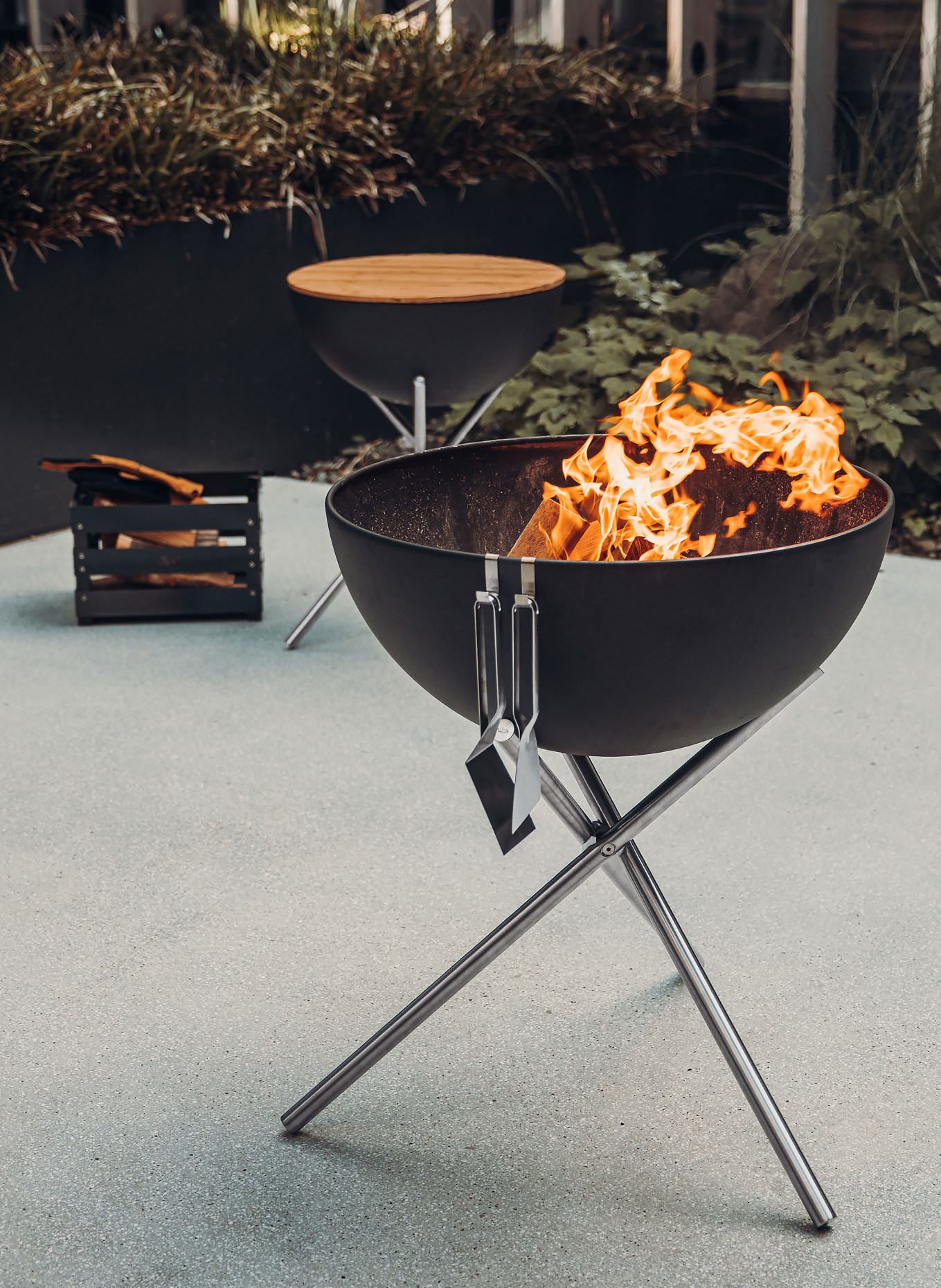 höfats Brasero BOWL 70: NOIR / ARGENT