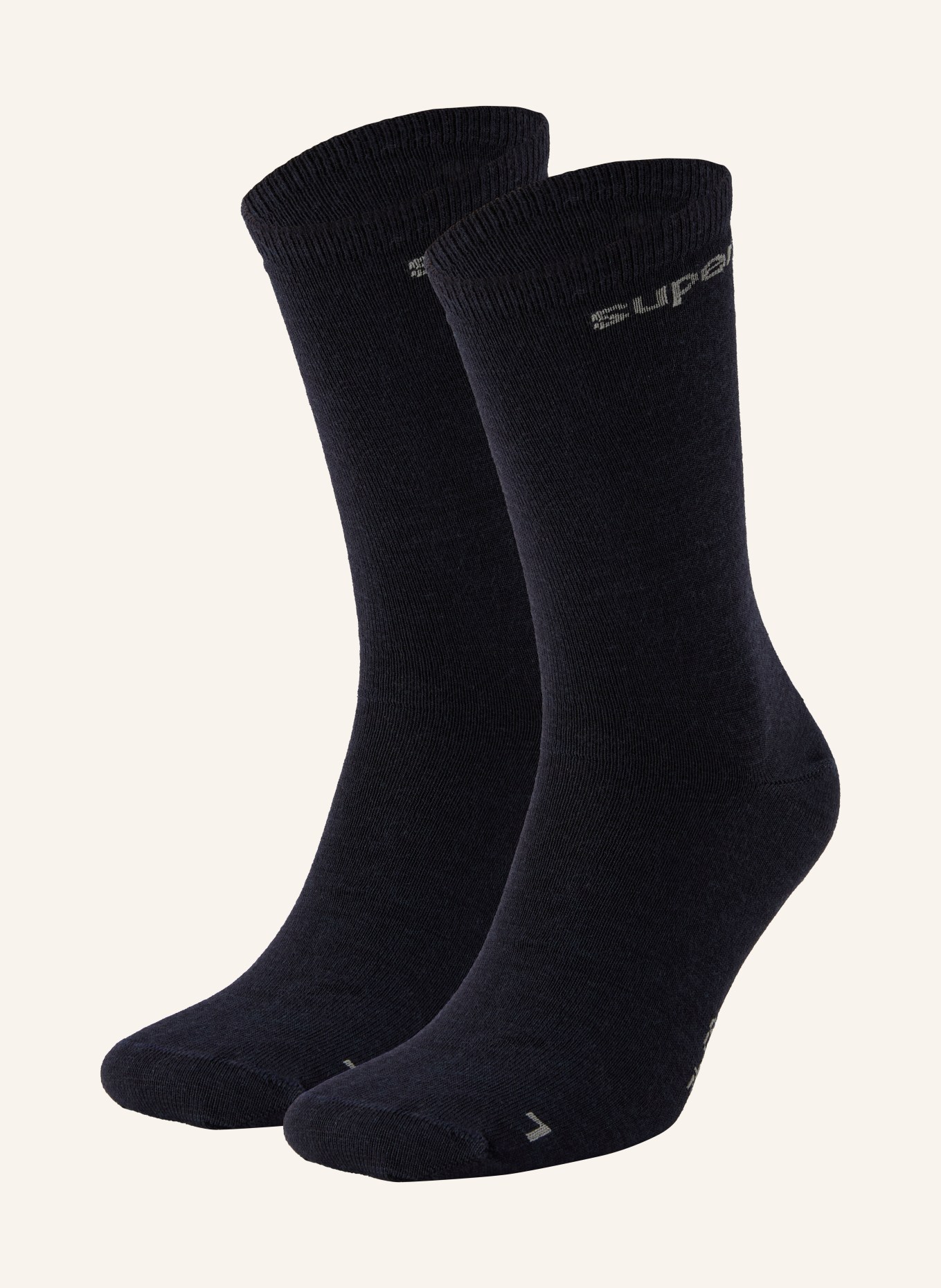 super.natural 2-Pack ALL DAY Trekking Socks: DARK BLUE