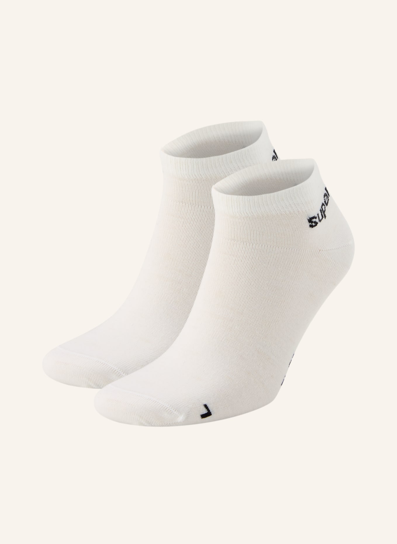 super.natural 2-Pack MERINO Trekking Socks: WHITE / BLACK