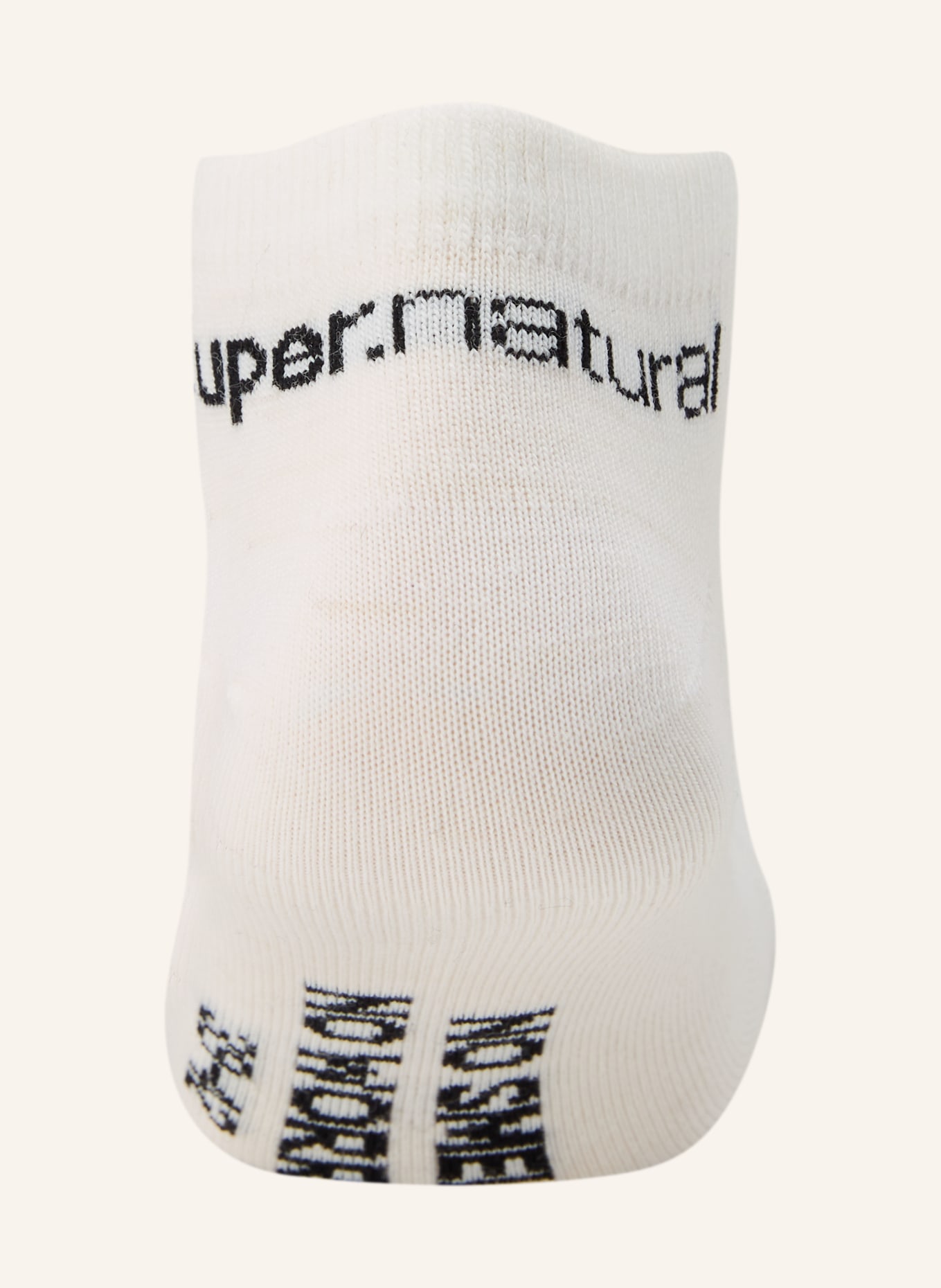 super.natural 2-Pack MERINO Trekking Socks: WHITE / BLACK