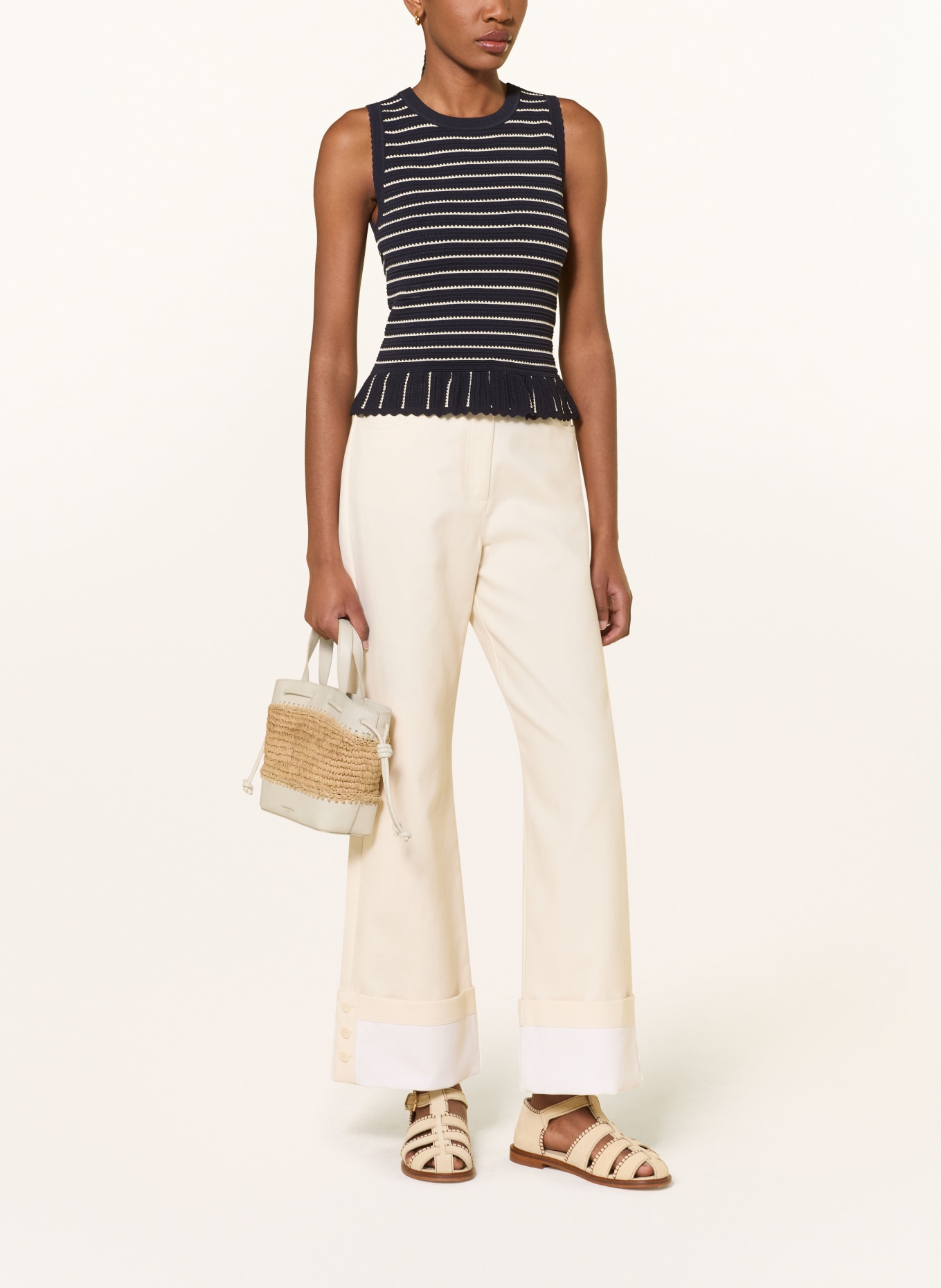 CLAUDIE PIERLOT Handtasche: ECRU / BEIGE