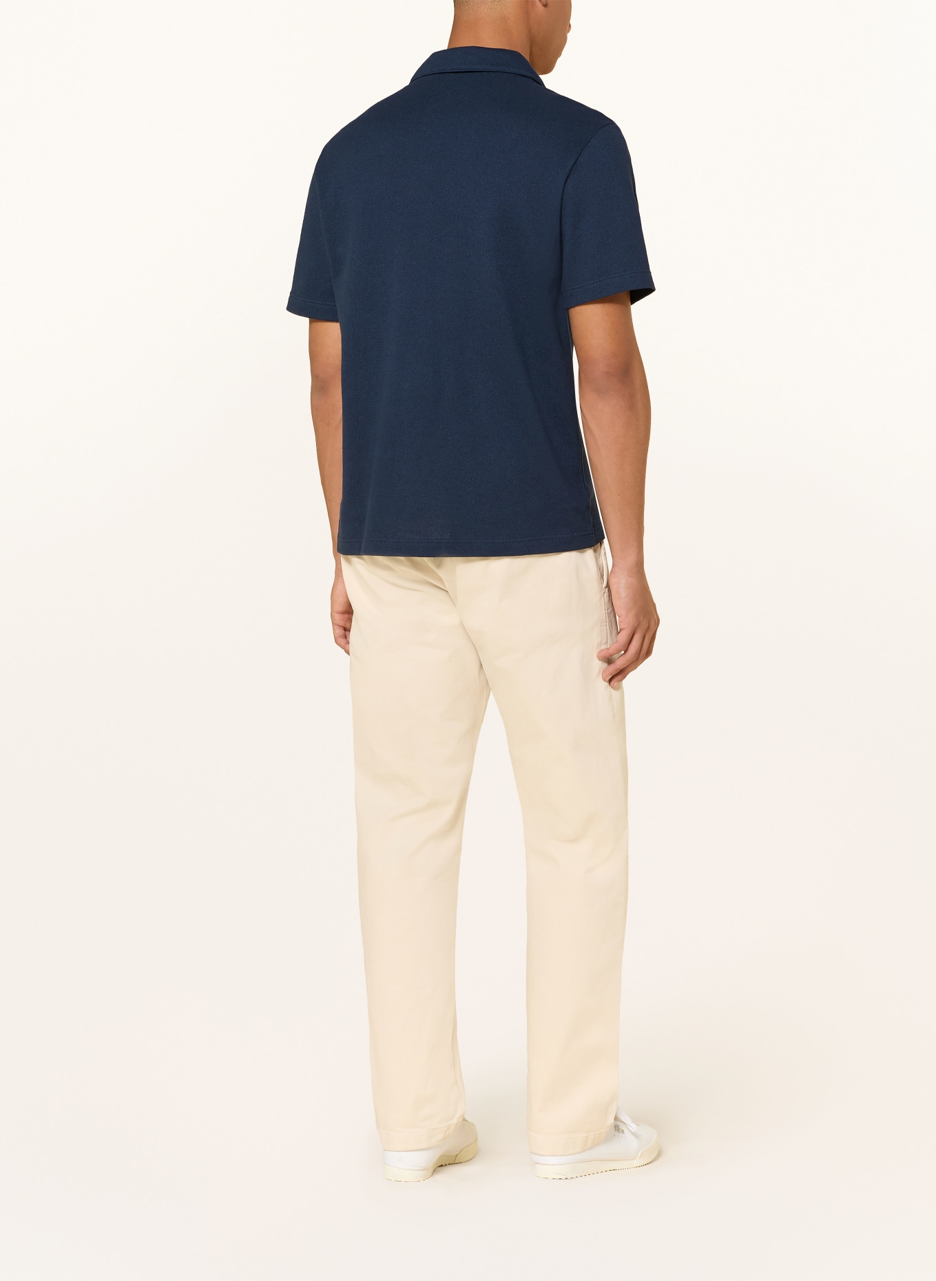 LACOSTE Piqué-Poloshirt Classic Fit: DUNKELBLAU