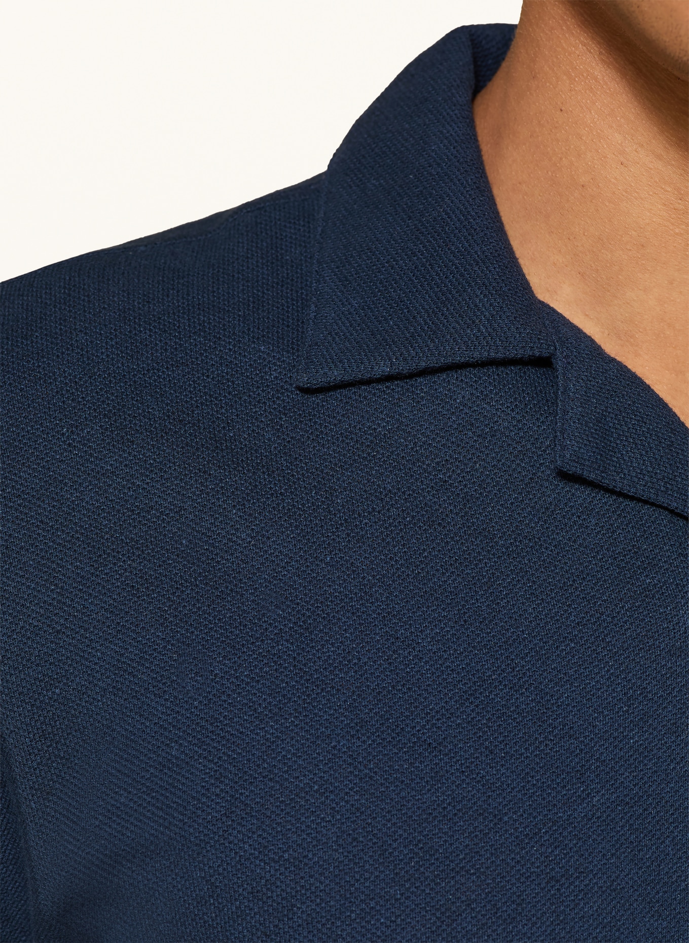 LACOSTE Piqué-Poloshirt Classic Fit: DUNKELBLAU