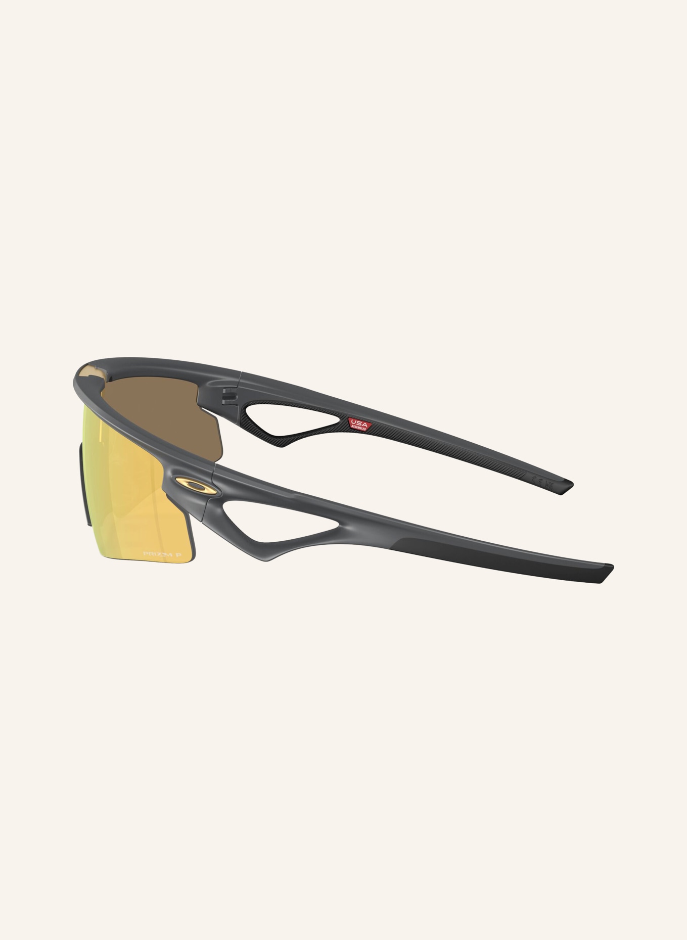 OAKLEY Lunettes de cyclisme SPHAERA STRIKE: 953103 CARBONE MAT / PRIZM 24K POLAR