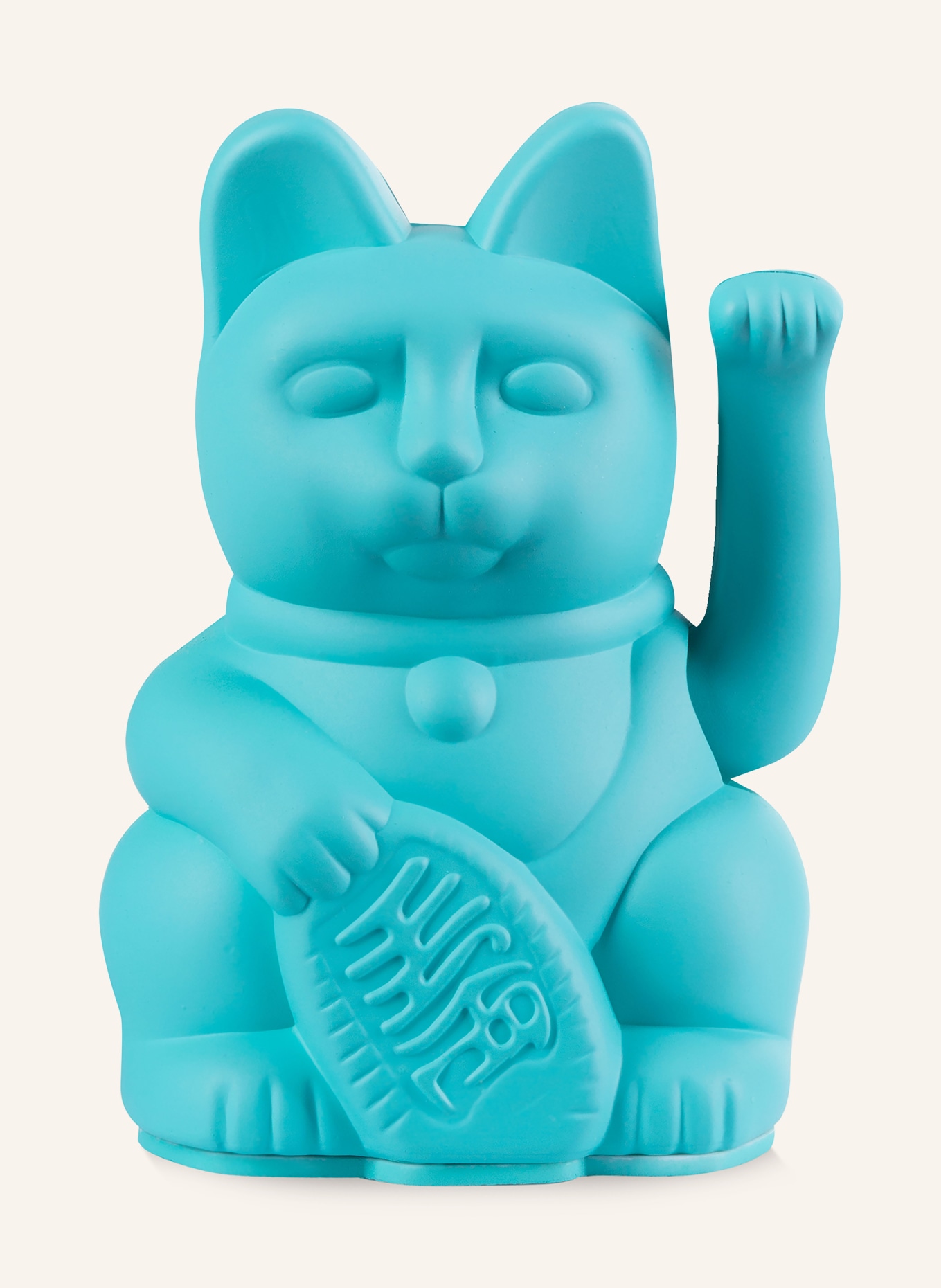 DONKEY LUCKY CAT Decorative Figurine: TURQUOISE
