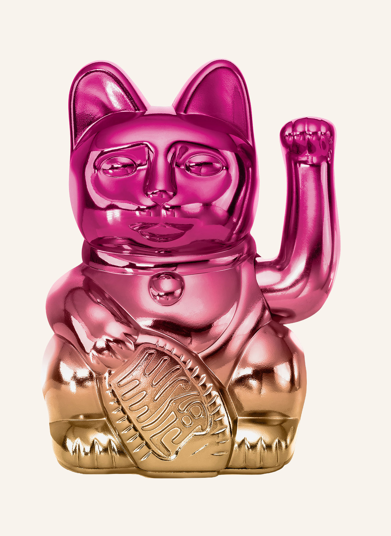 DONKEY Dekofigur LUCKY CAT PLAYER TWO: FUCHSIA