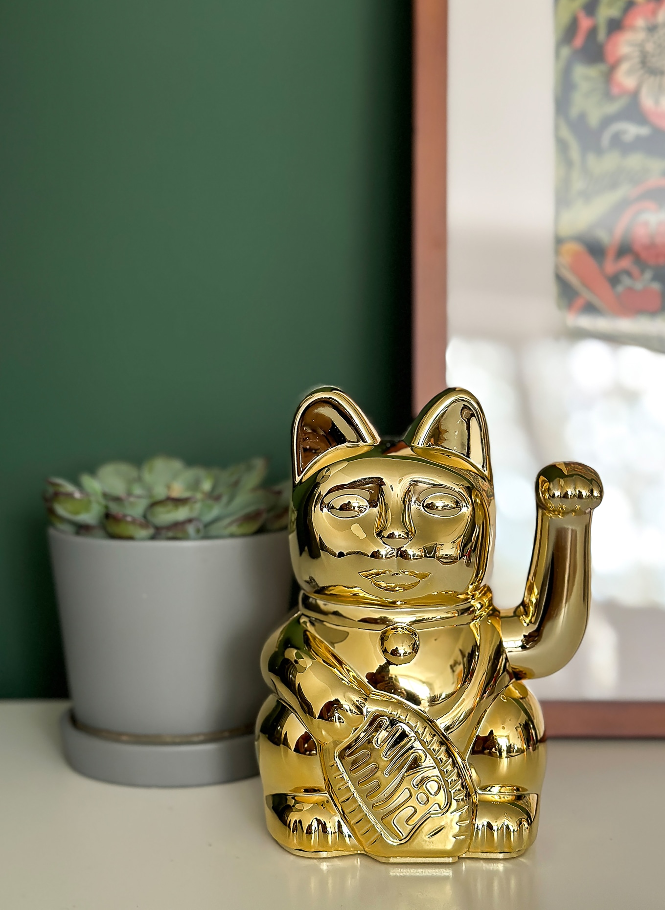 DONKEY Dekofigur LUCKY CAT: GOLD
