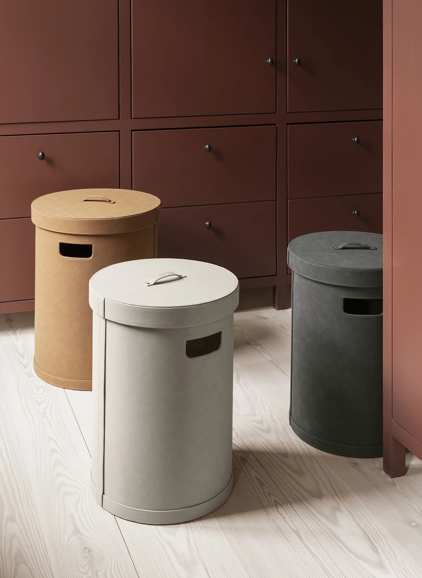 blomus Wäschekorb SAHLA LARGE: DUNKELGRAU