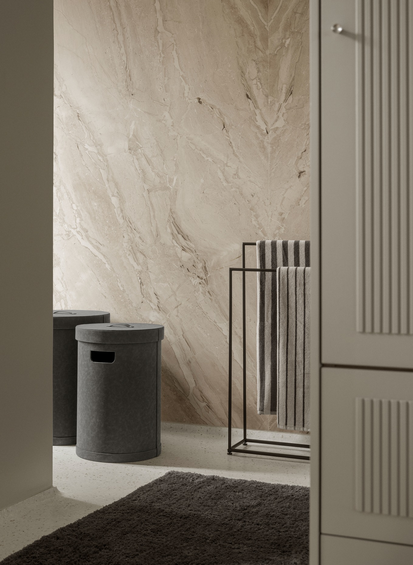 blomus Wäschekorb SAHLA MEDIUM: SCHWARZ