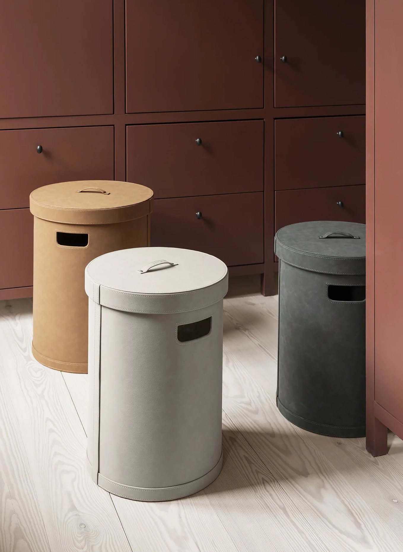 blomus Wäschekorb SAHLA MEDIUM: DUNKELGRAU