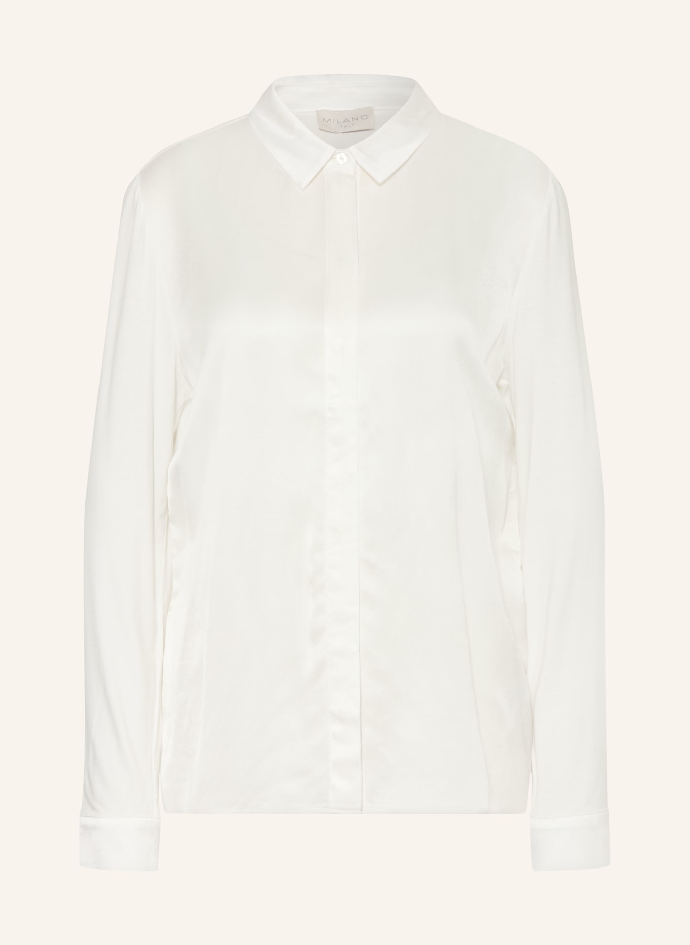 MILANO ITALY Košile z kombinace materiálů: REŽNÁ