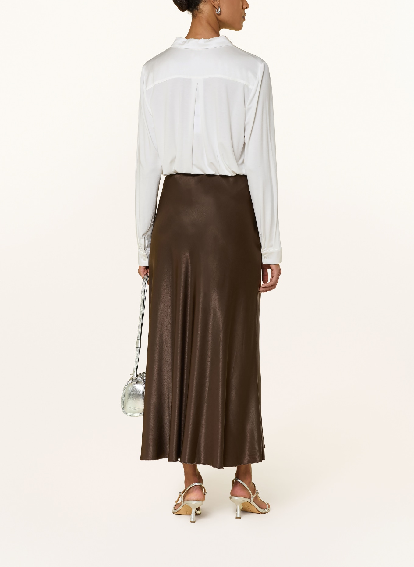 MILANO ITALY Košile z kombinace materiálů: REŽNÁ