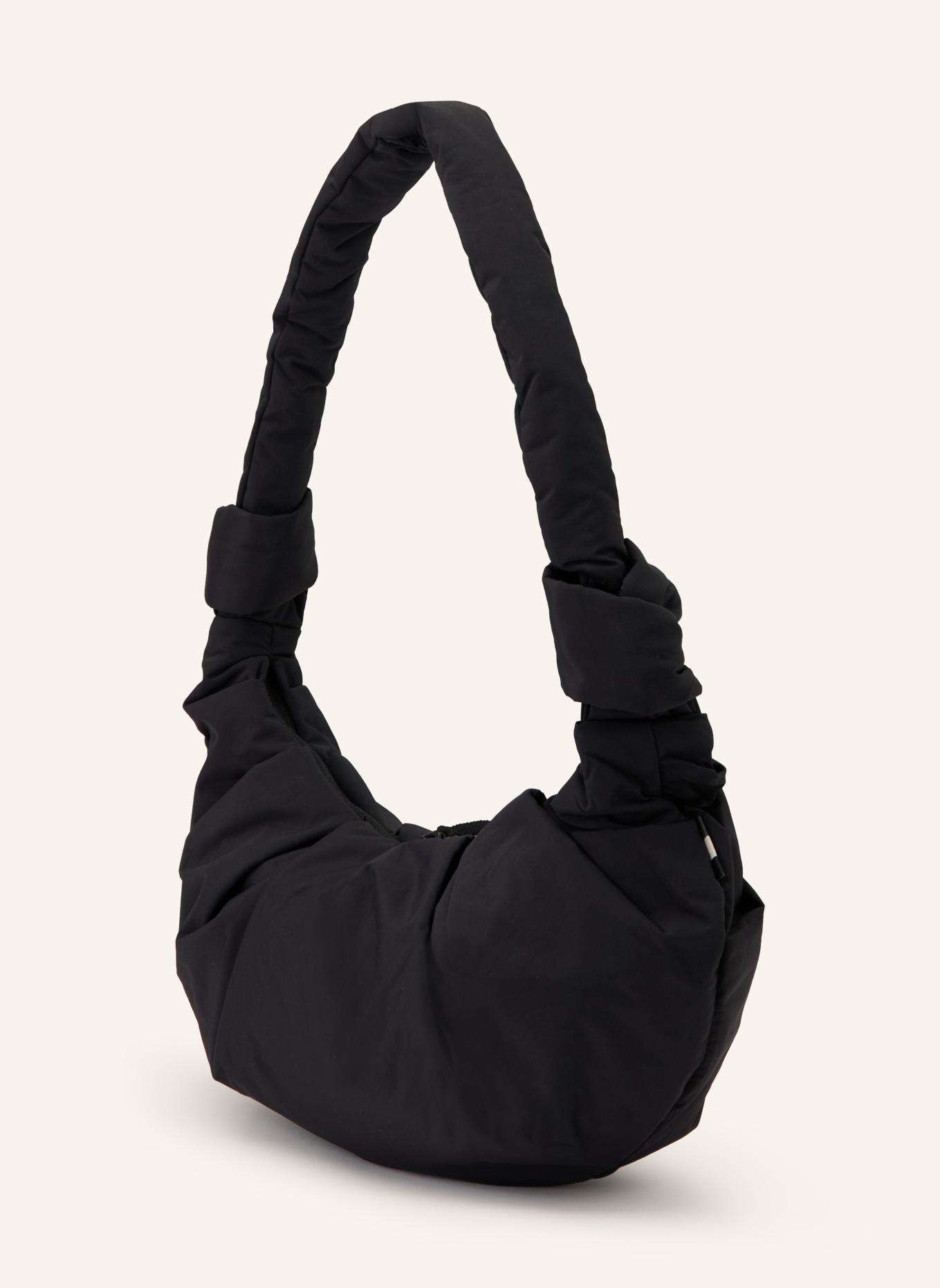 GOT BAG Taška přes rameno PLEAT MOON BACK SMALL: ČERNÁ