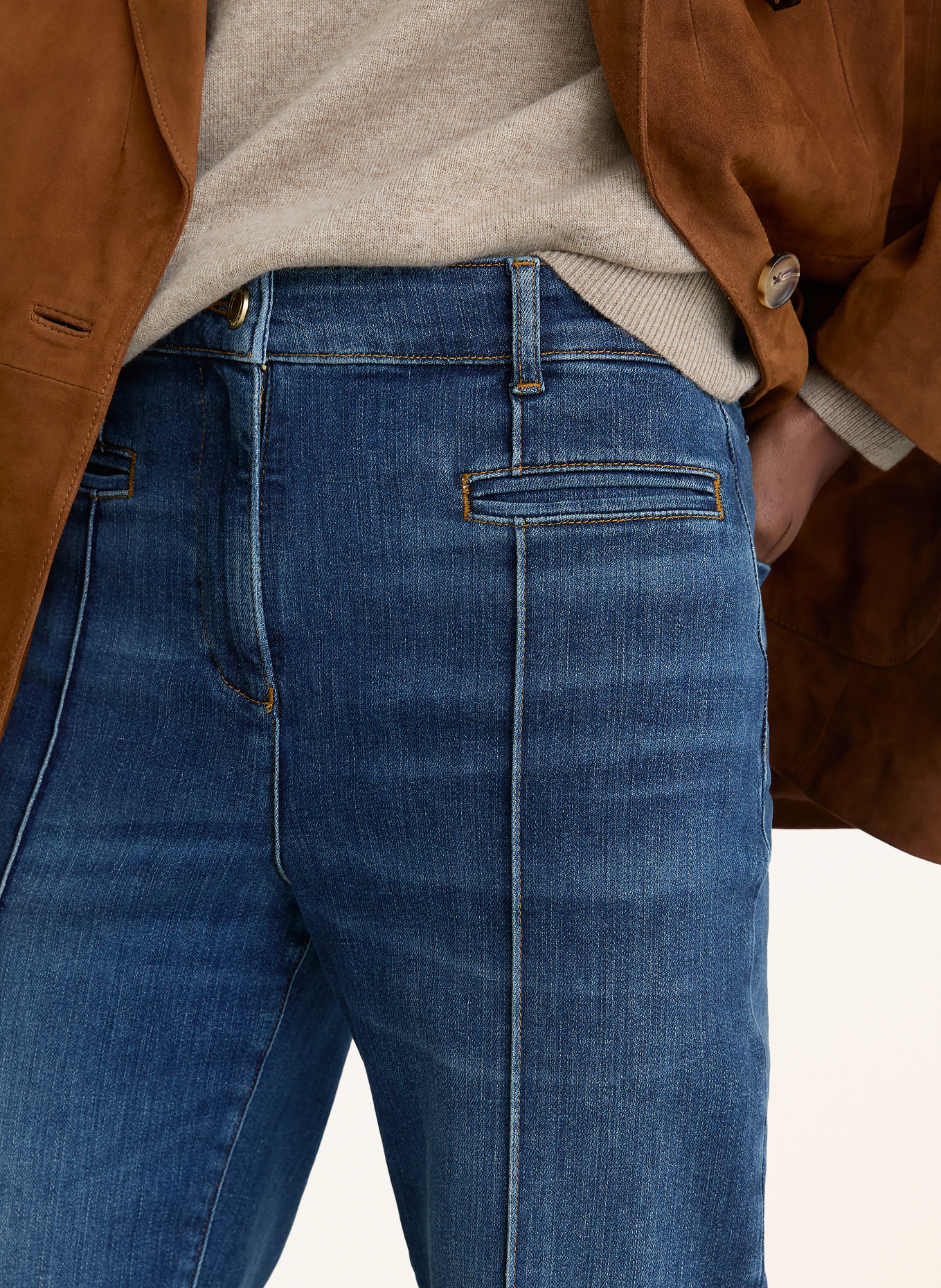 REISS Flared Jeans CLAUDE: 31 MID BLUE