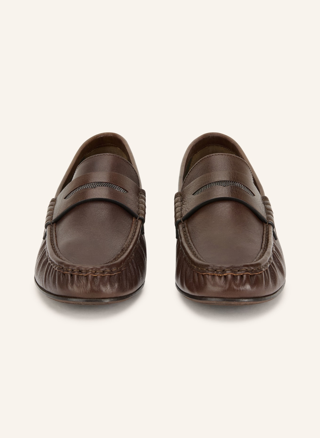 BRUNELLO CUCINELLI Penny-Loafer: DUNKELBRAUN