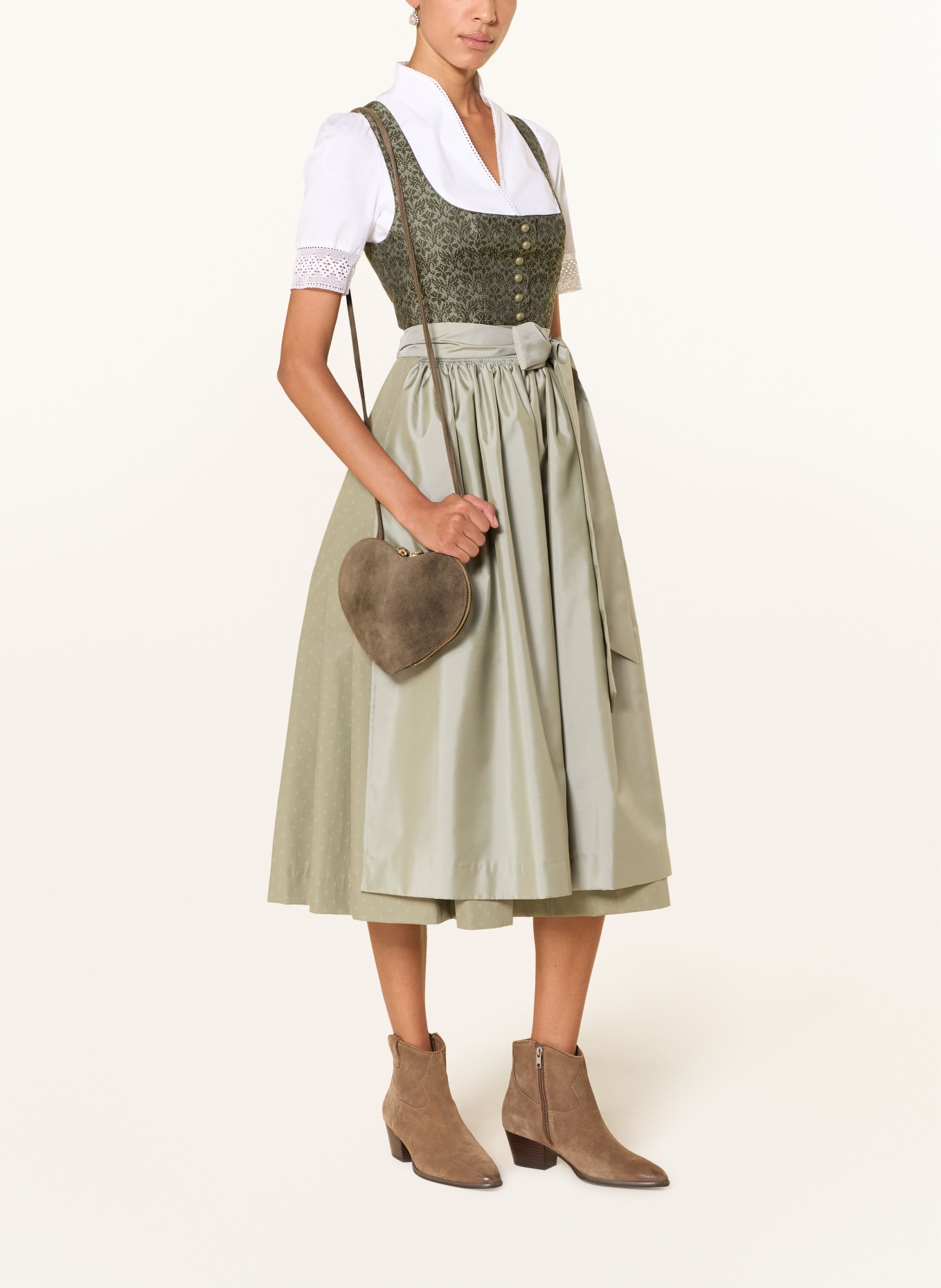 Dirndl & Bua Umhängetasche AGNES: TAUPE / GOLD