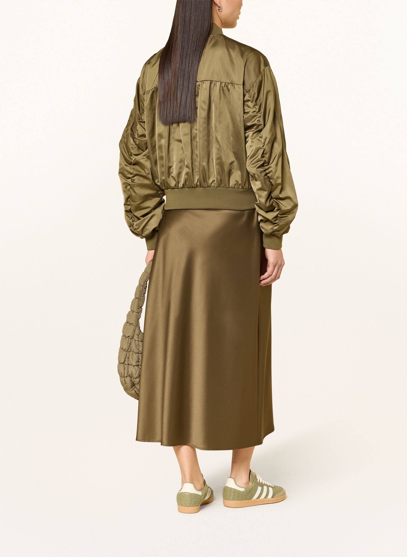 BOMBERS ORIGINAL Satijnen jasje: KAKI