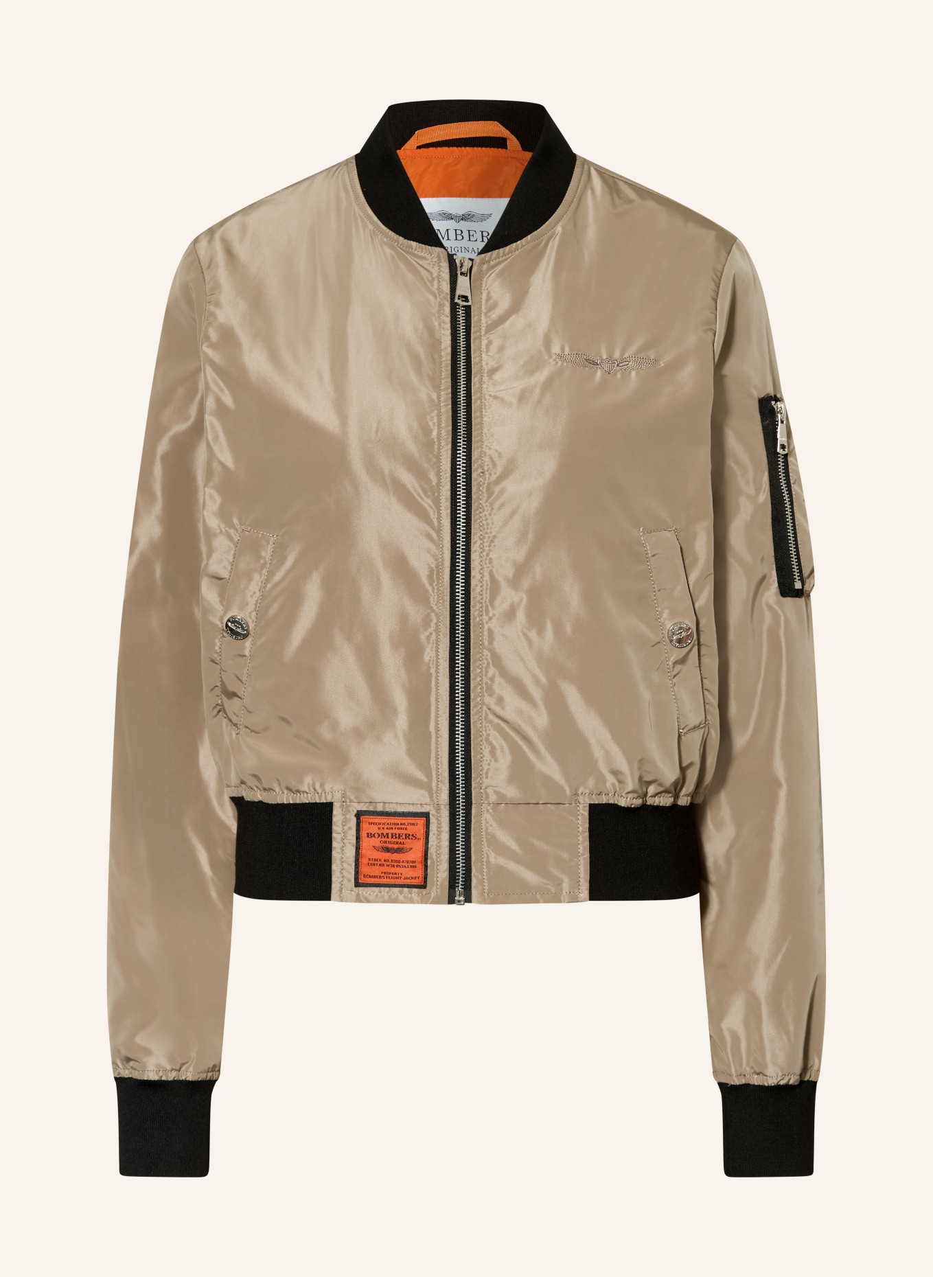 BOMBERS ORIGINAL Blouson: TAUPE / SCHWARZ