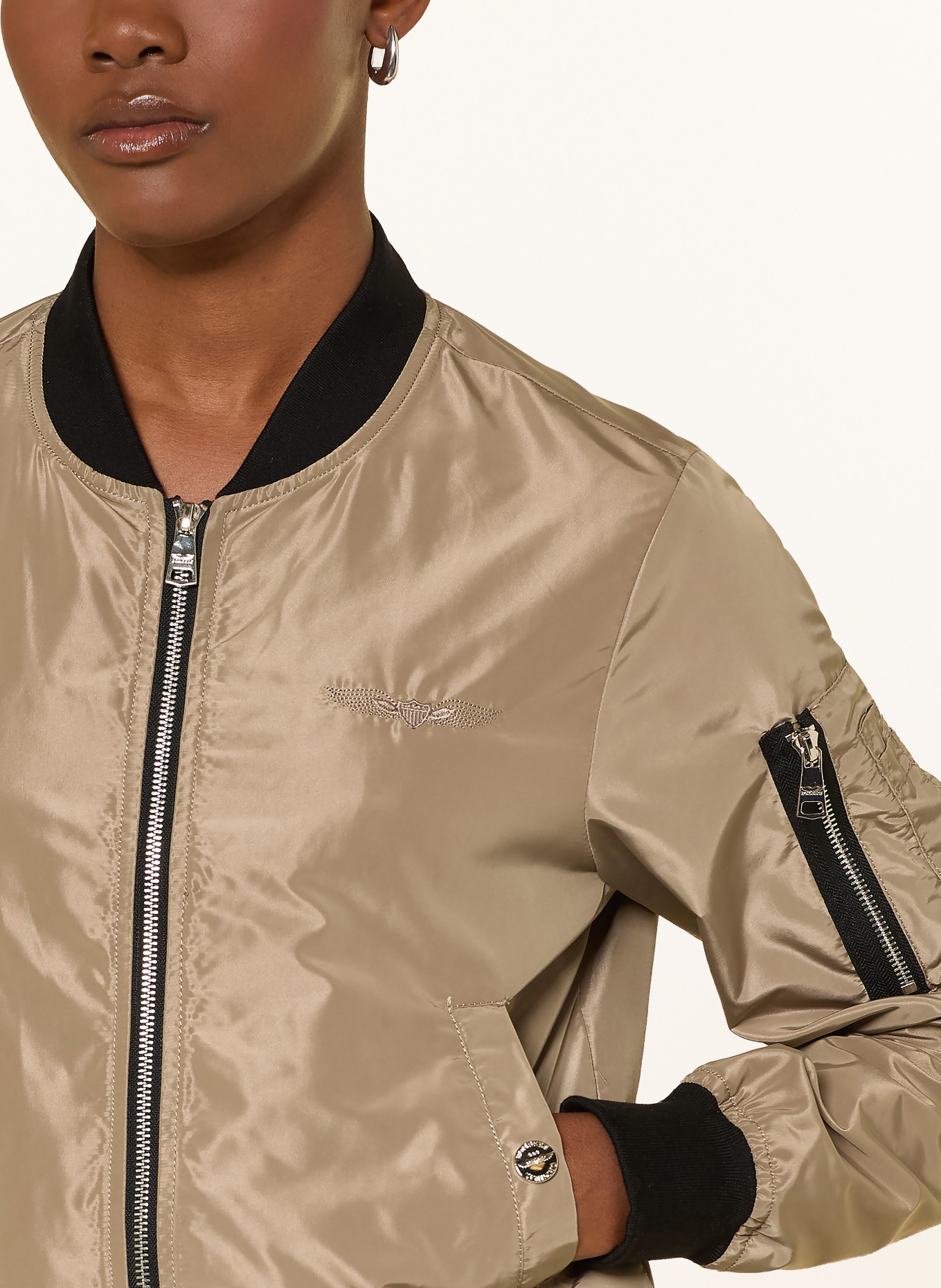 BOMBERS ORIGINAL Blouson: TAUPE / SCHWARZ