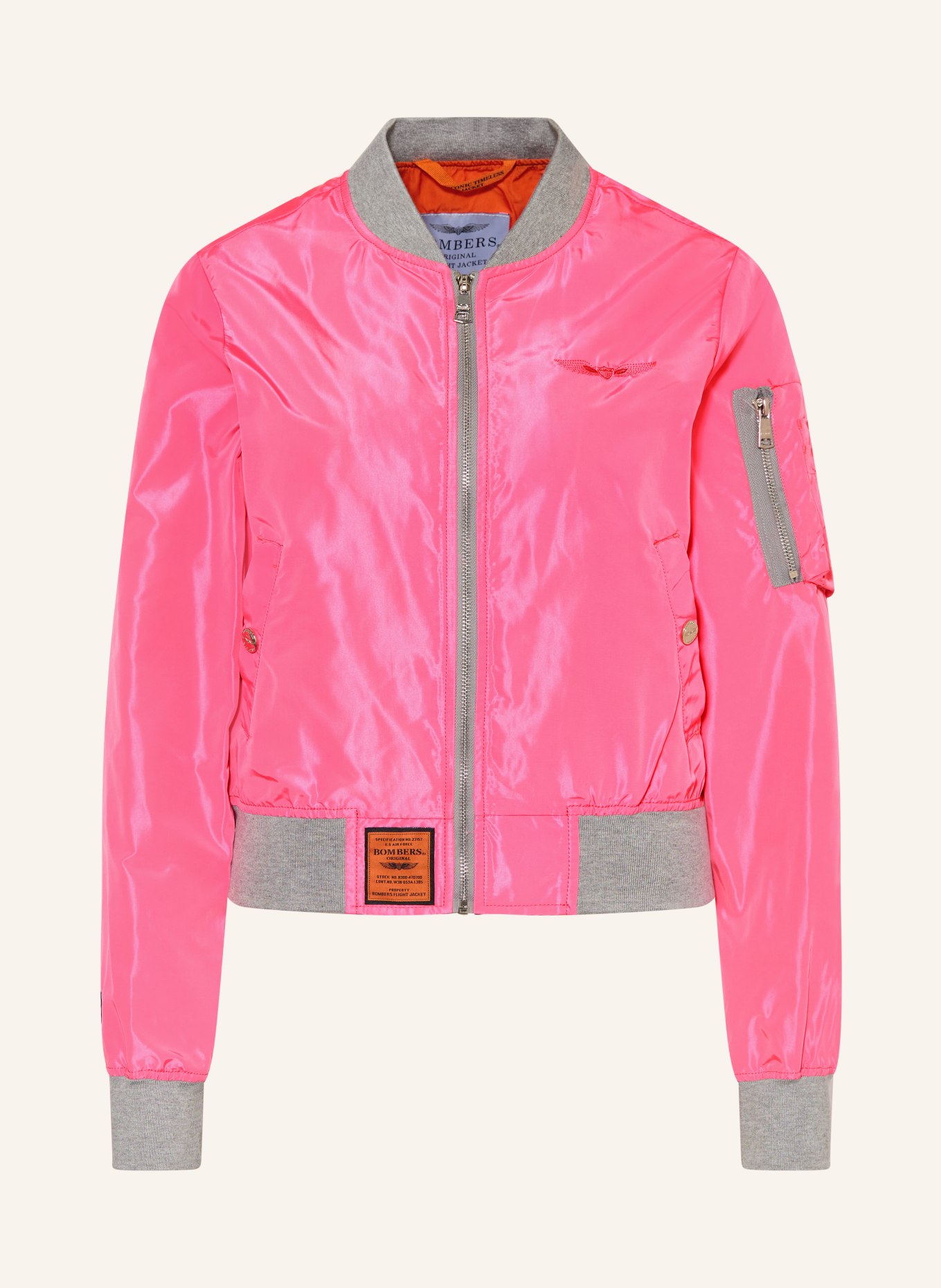 BOMBERS ORIGINAL Bunda: NEONOVĚ RŮŽOVÁ