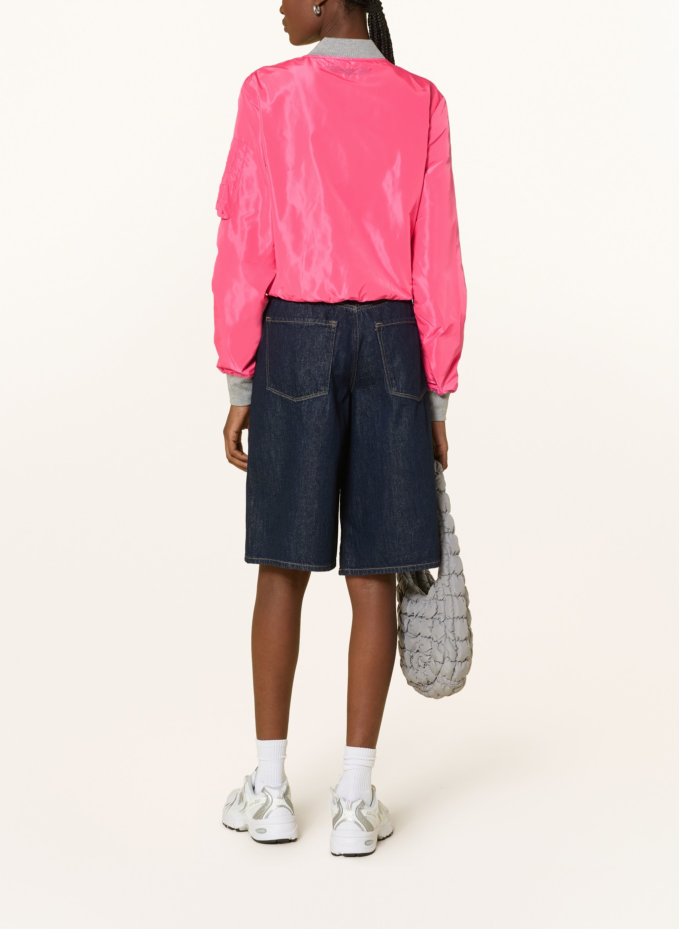 BOMBERS ORIGINAL Bunda: NEONOVĚ RŮŽOVÁ