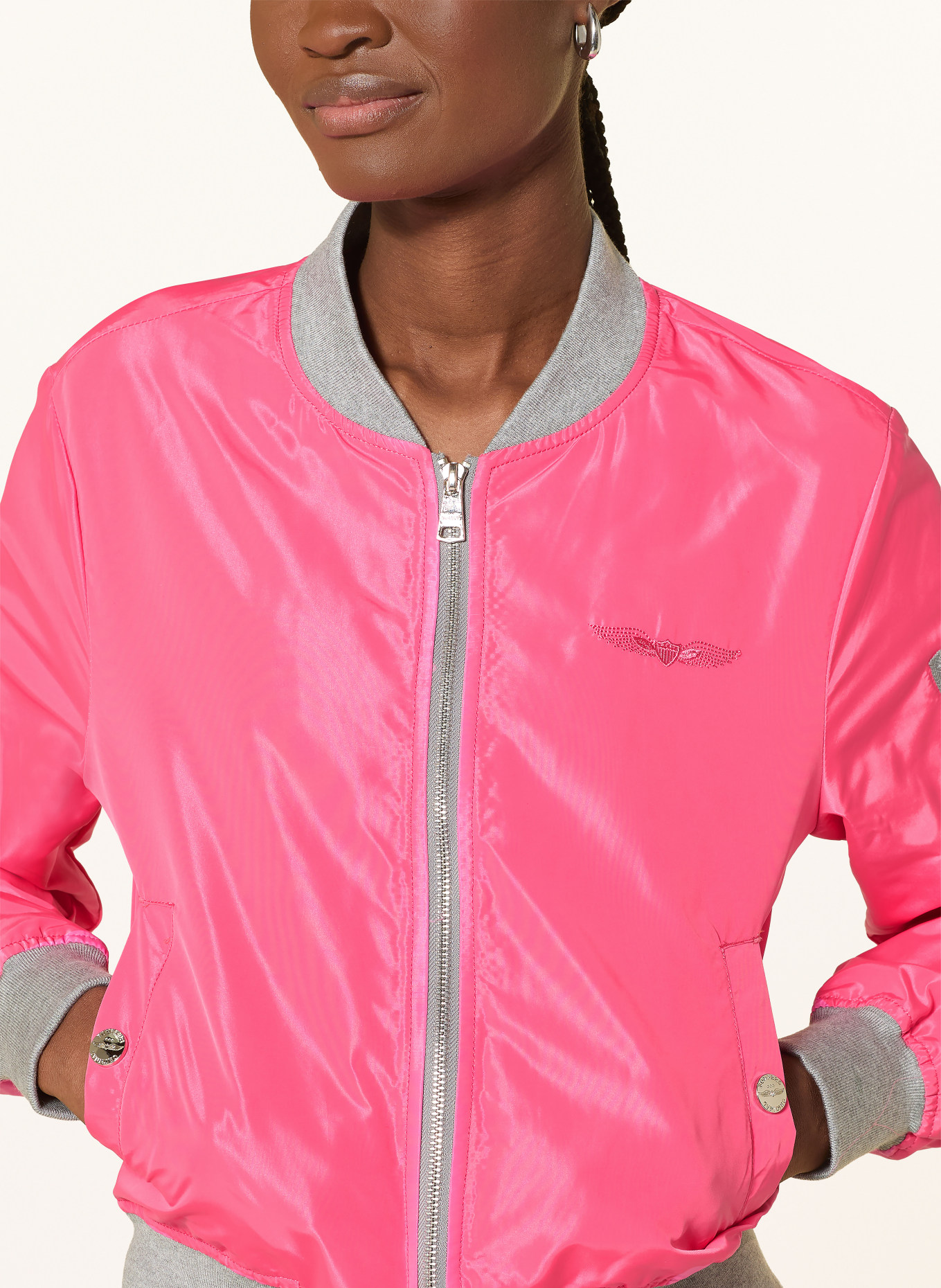 BOMBERS ORIGINAL Bunda: NEONOVĚ RŮŽOVÁ