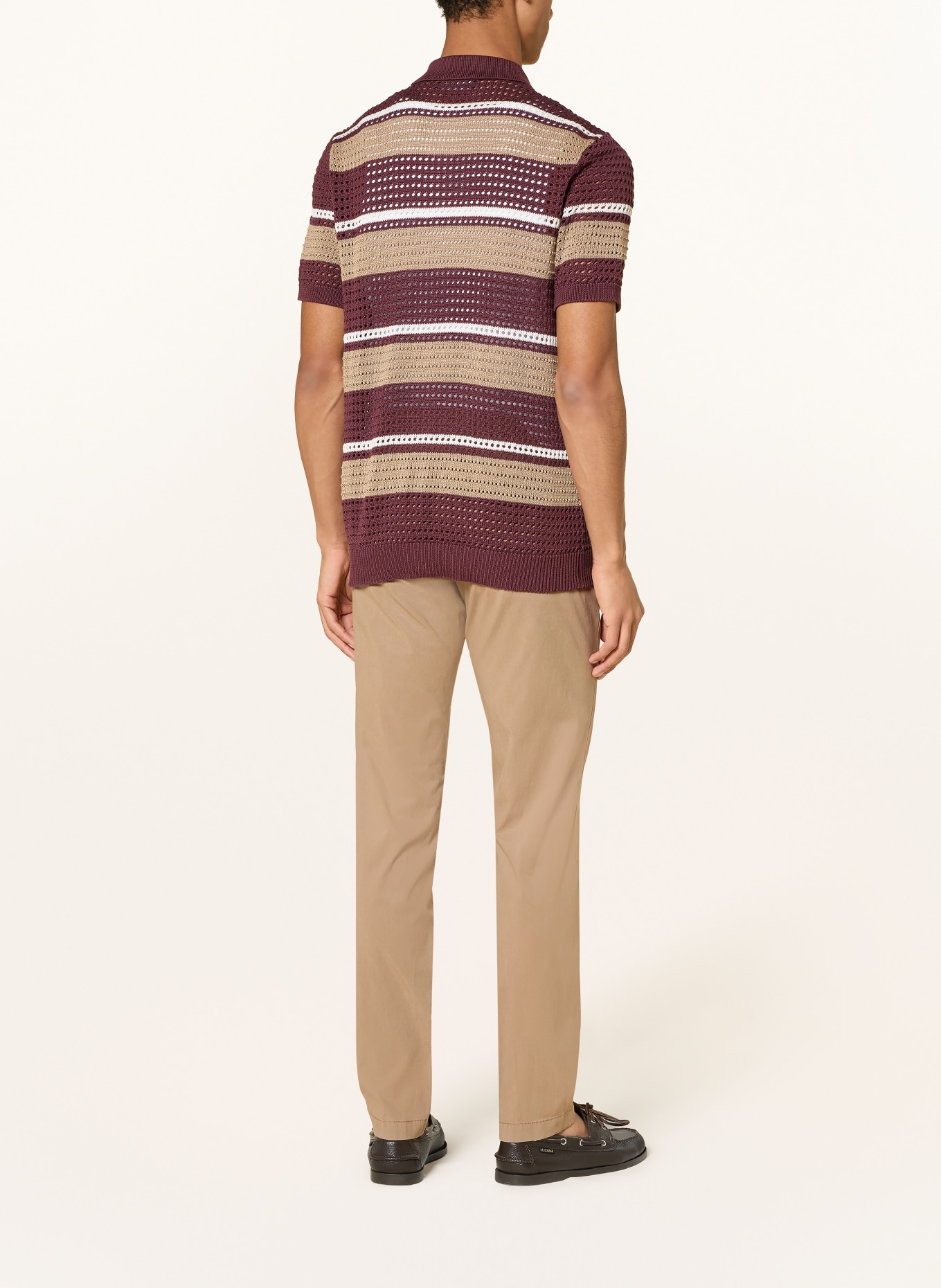 HILTL Chino TAURA Slim Fit: HELLBRAUN