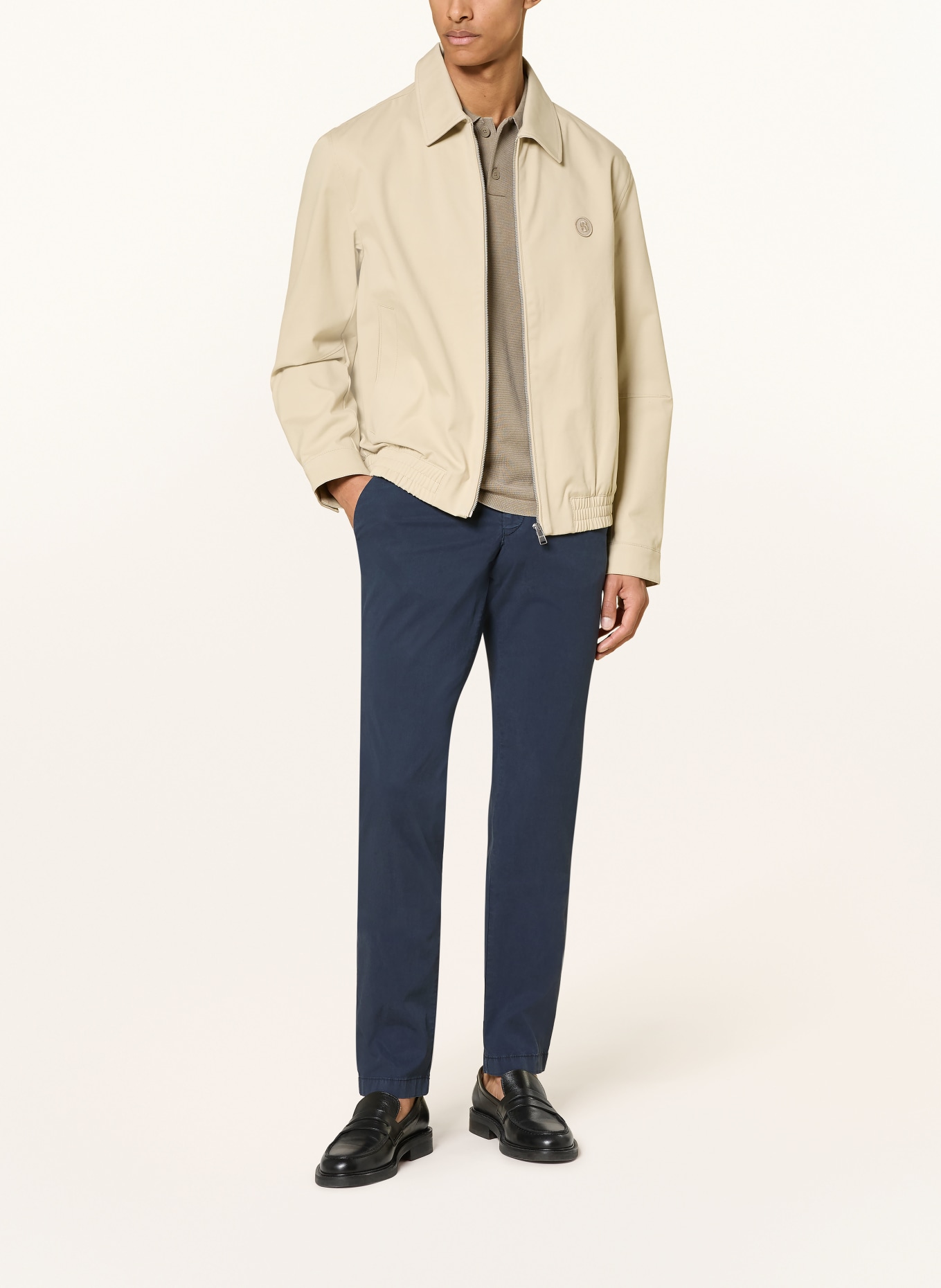 HILTL Chino TAURA Slim Fit: DUNKELBLAU