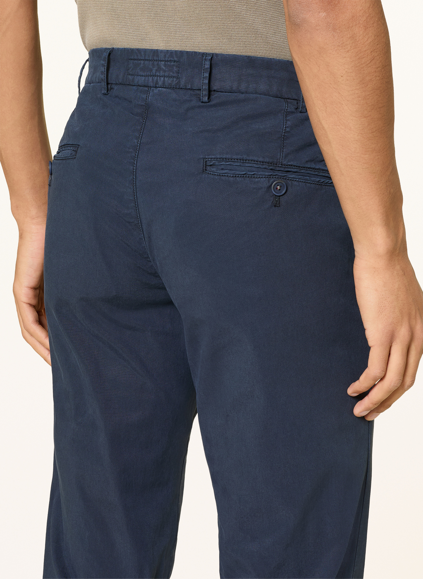 HILTL Chino TAURA Slim Fit: DUNKELBLAU