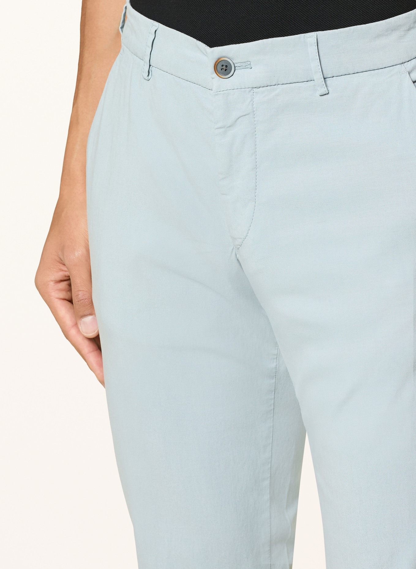 HILTL Chino TAURA Slim Fit: HELLBLAU