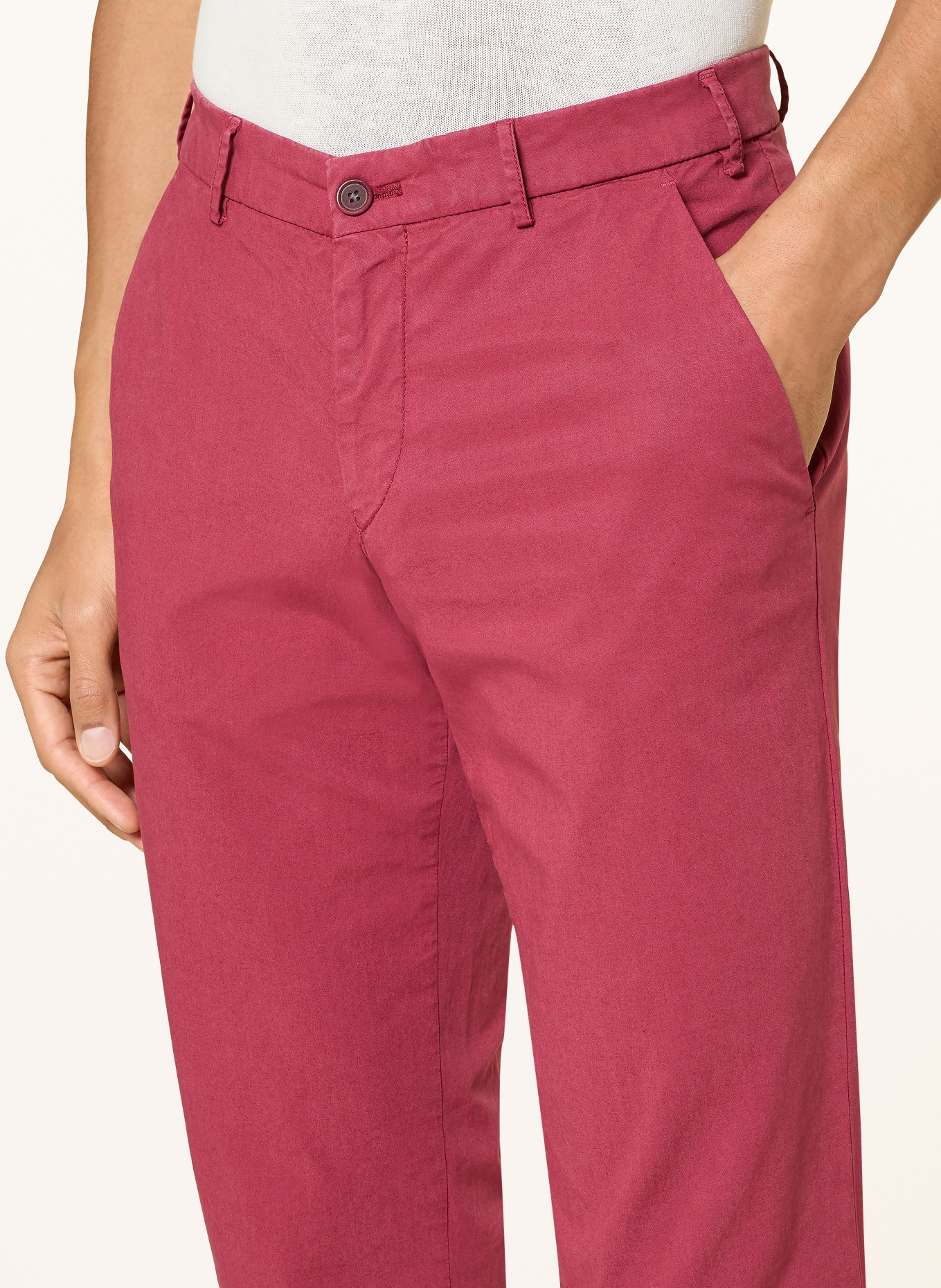 HILTL Chino TAURA Slim Fit: ROT