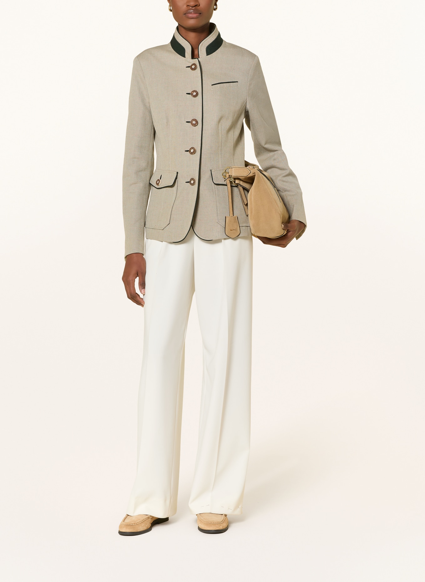 HABSBURG Janker ASCHBACH: BEIGE / LIGHT GREEN / DARK GREEN