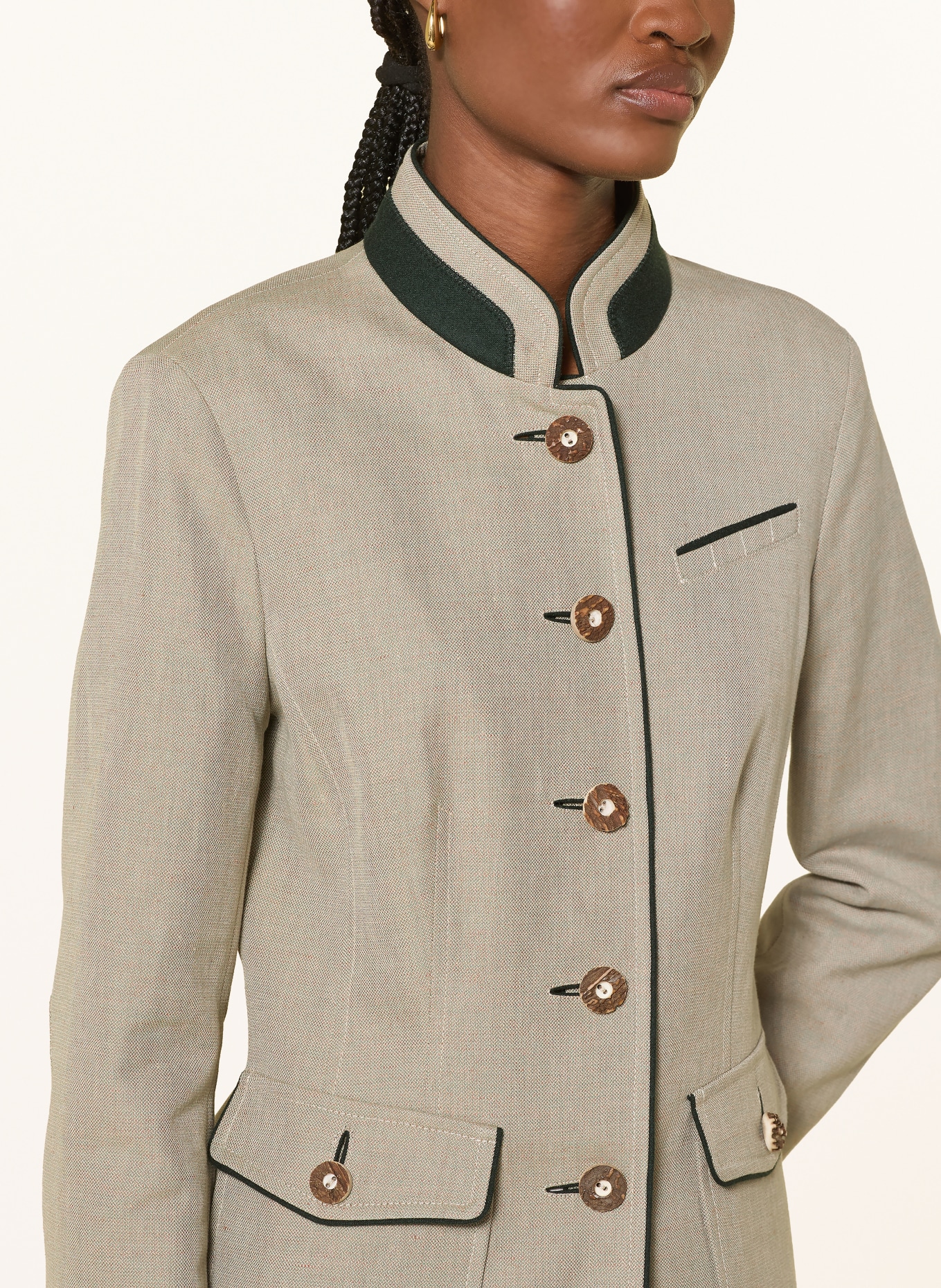 HABSBURG Janker ASCHBACH: BEIGE / LIGHT GREEN / DARK GREEN